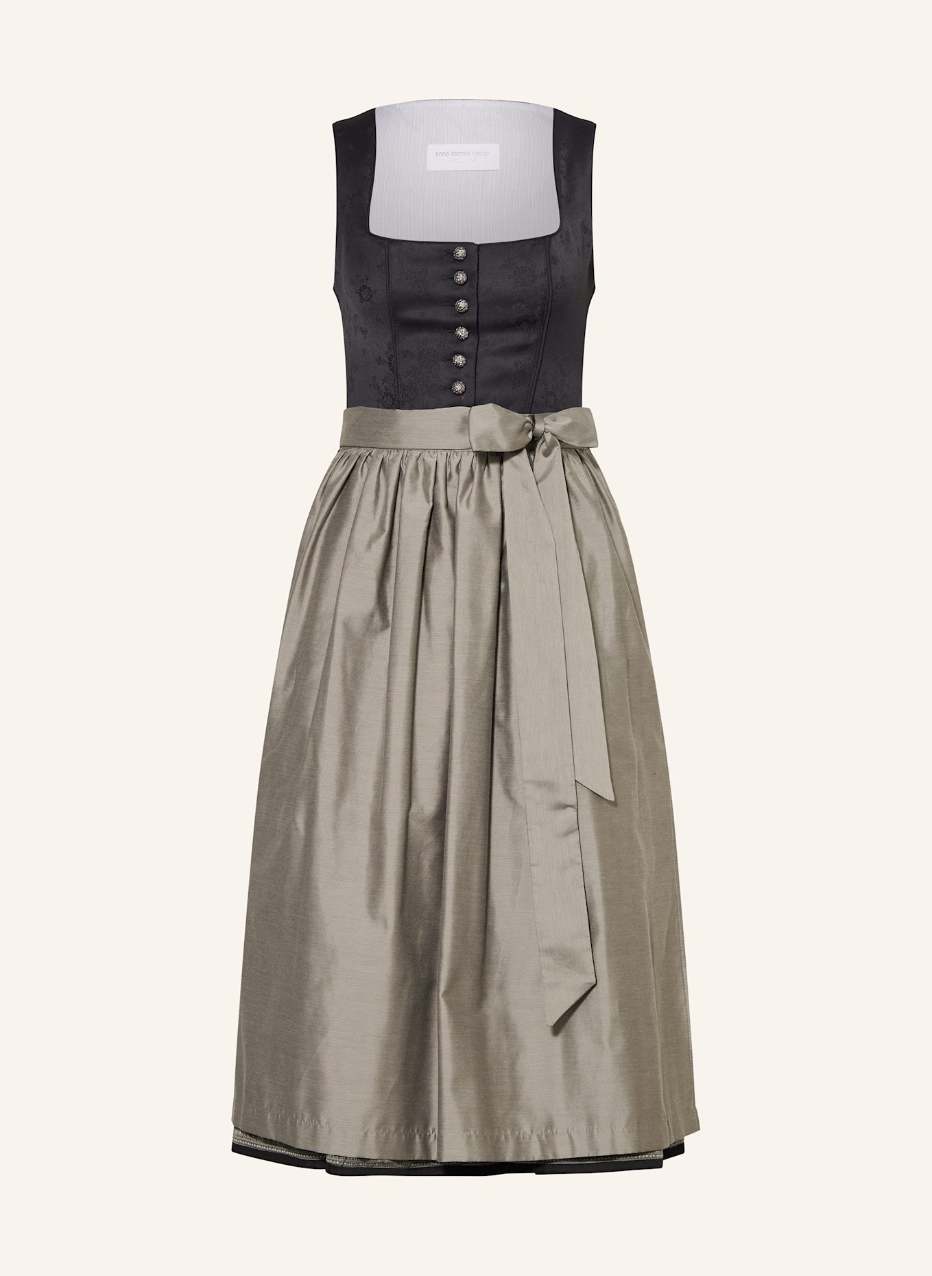 anno domini Dirndl JUDITH, Farbe: SCHWARZ/ KHAKI (Bild 1)