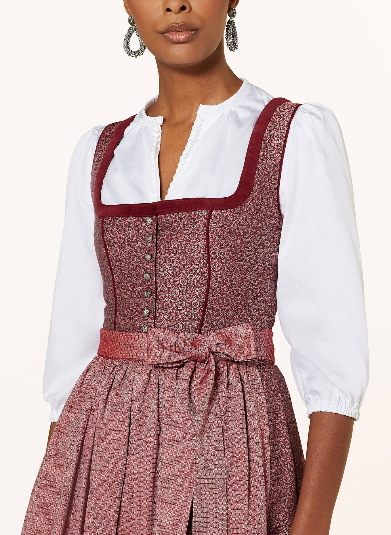 anno domini Dirndl GUNDULA, Farbe: DUNKELROT/ ROT (Bild 4)