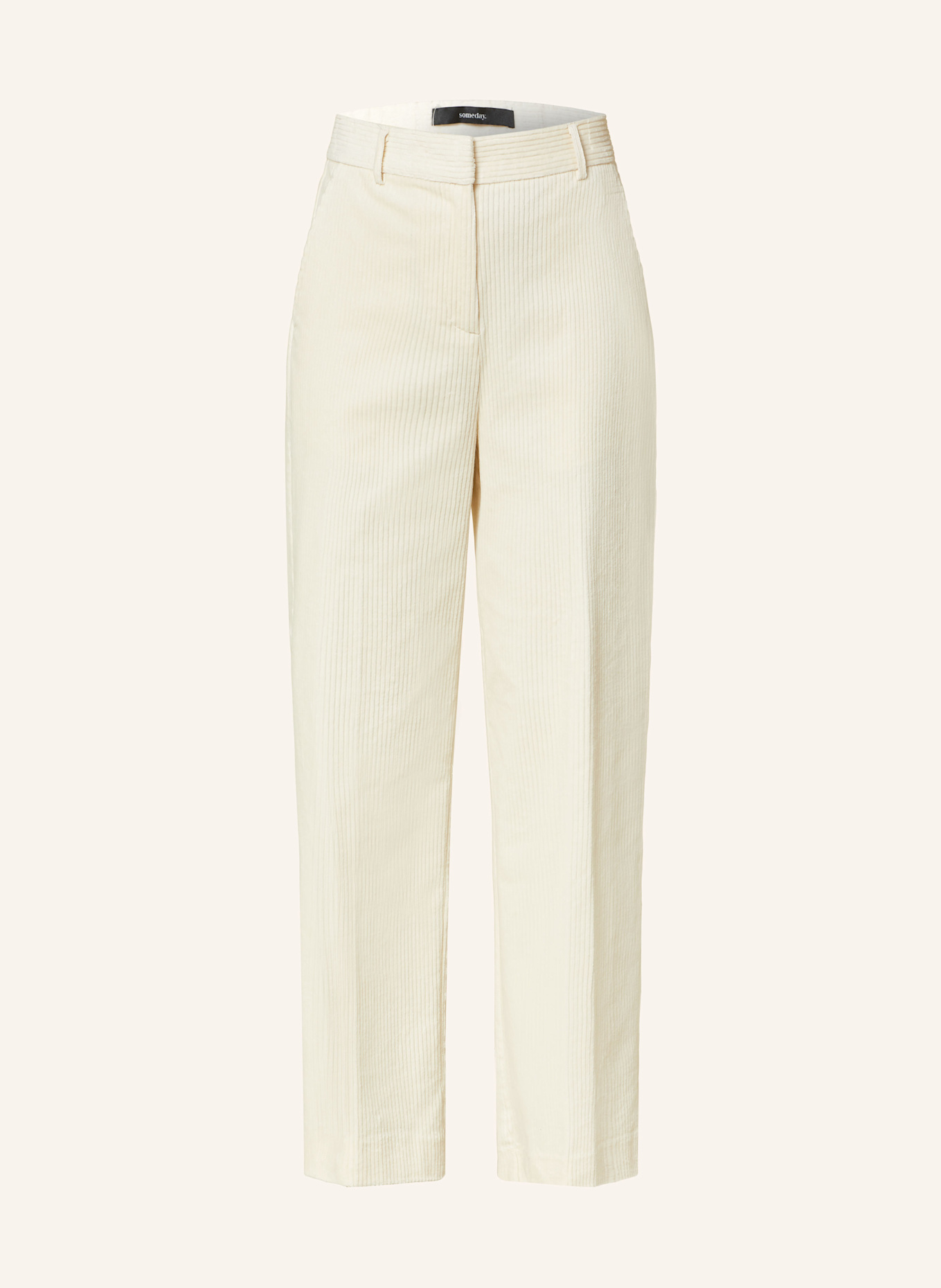 White corduroy wide leg pants discount