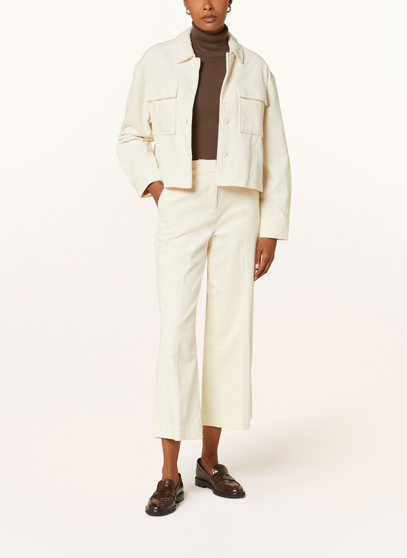 White corduroy wide leg pants new arrivals