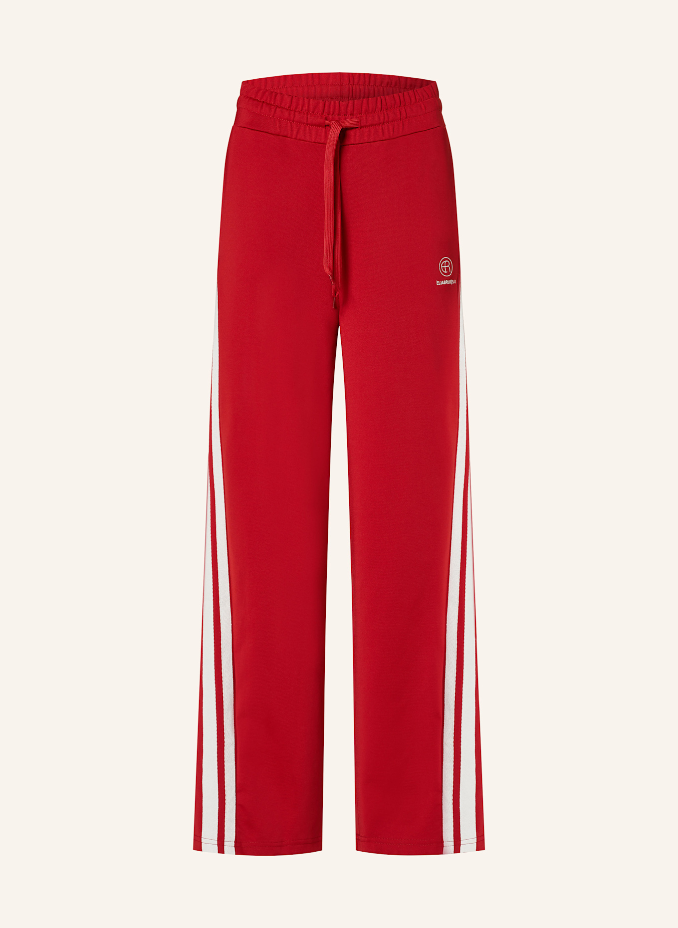 ELIAS RUMELIS Sweatpants ERPENNI mit Galonstreifen, Farbe: ROT/ WEISS (Bild 1)