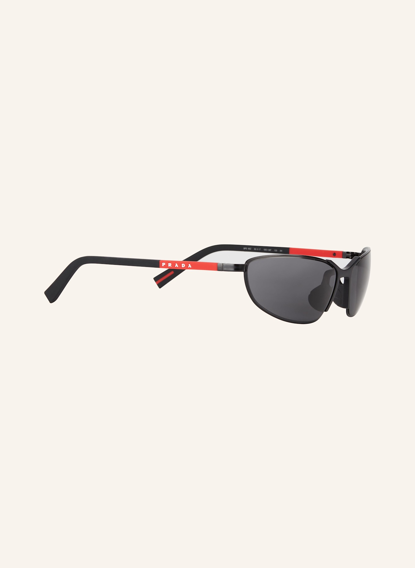 PRADA LINEA ROSSA Sonnenbrille PS 55ZS: 1BO06F - SCHWARZ