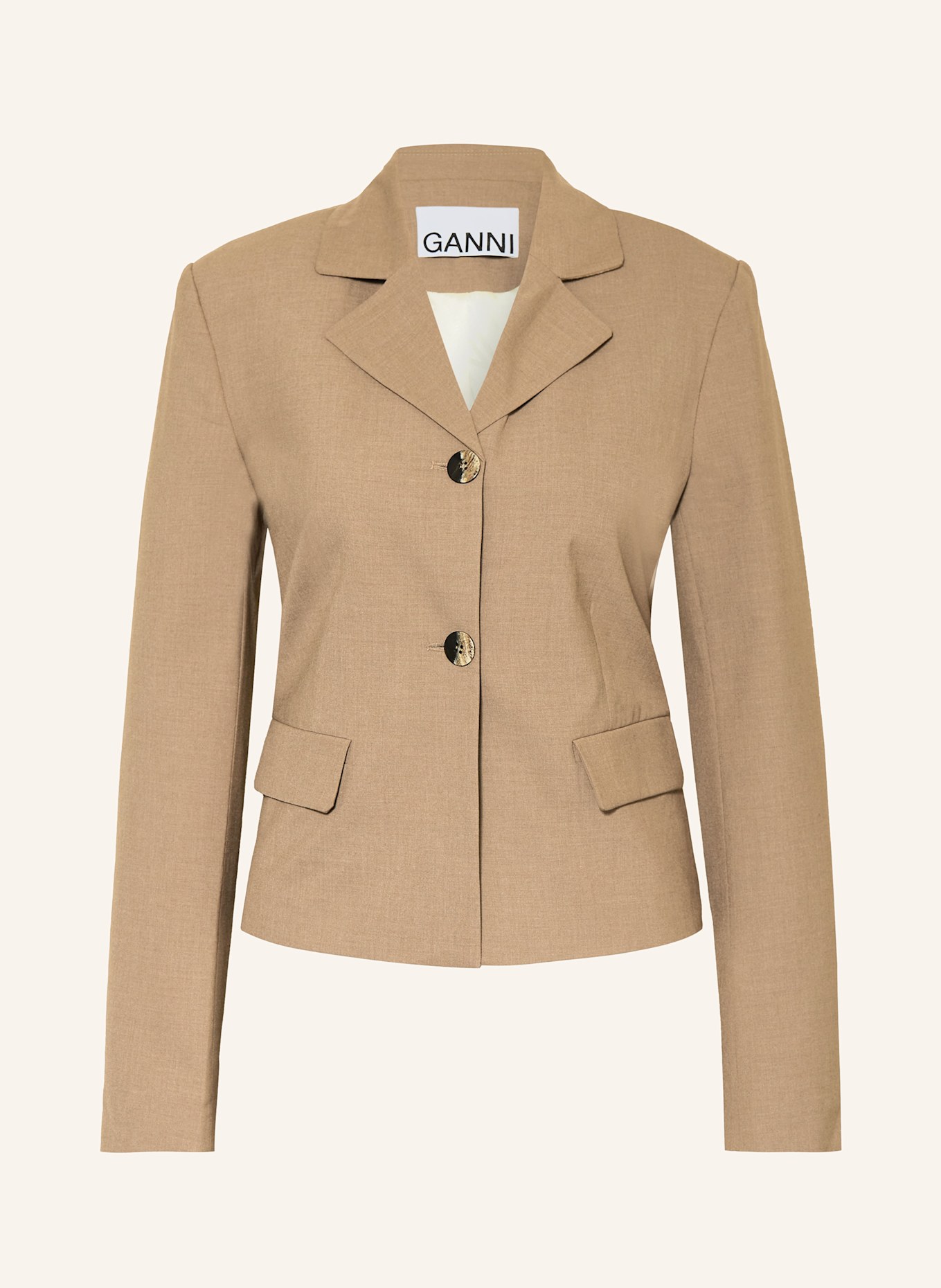 GANNI Blazer, Farbe: CAMEL (Bild 1)