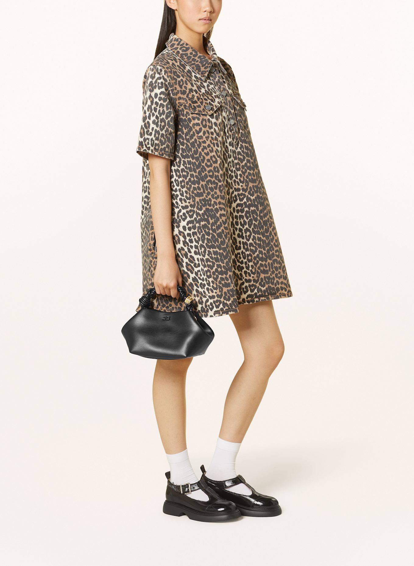 GANNI Handtasche BOU SMALL: SCHWARZ