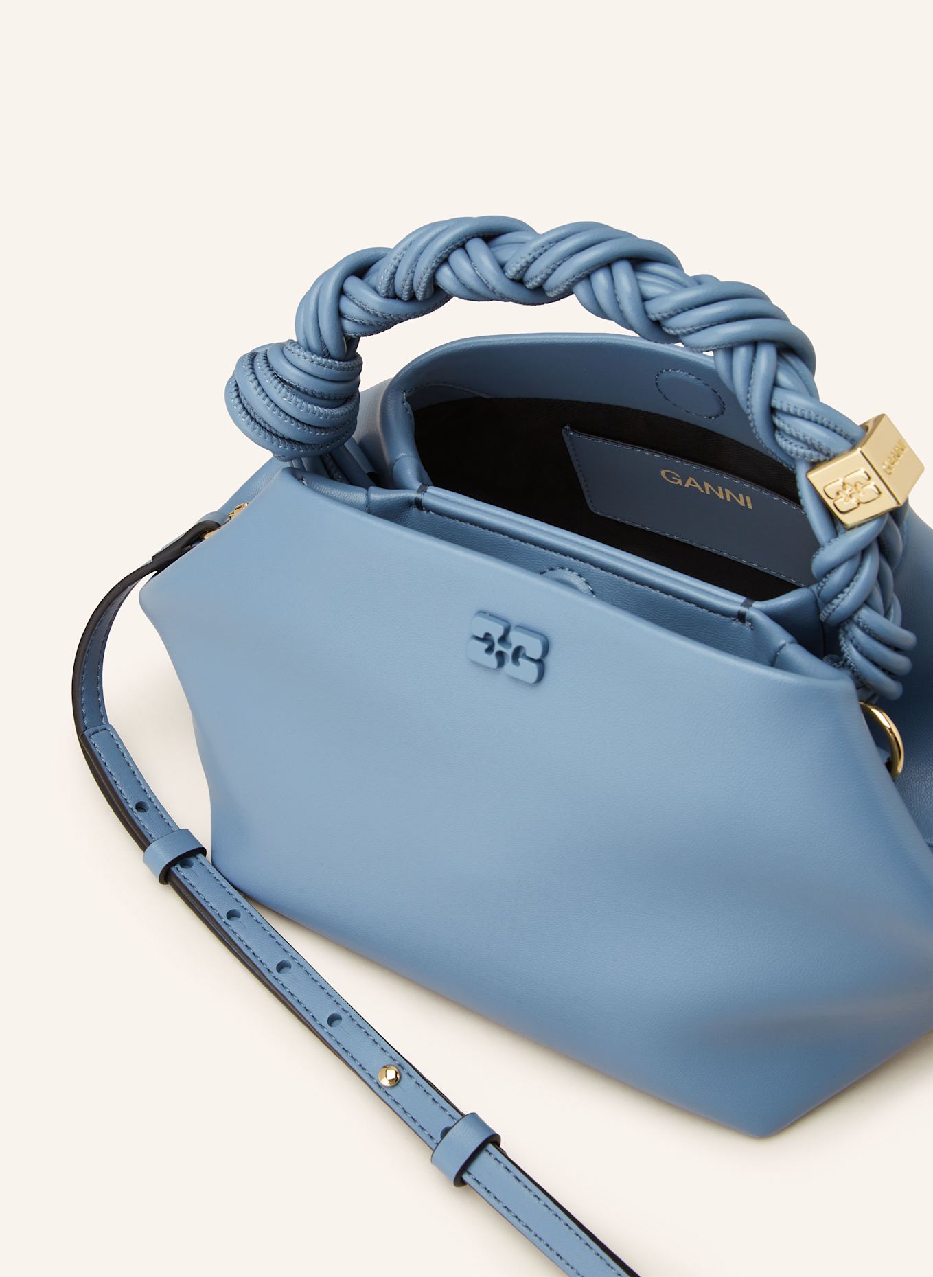 GANNI Torebka BOU BAG Small: JASNONIEBIESKI