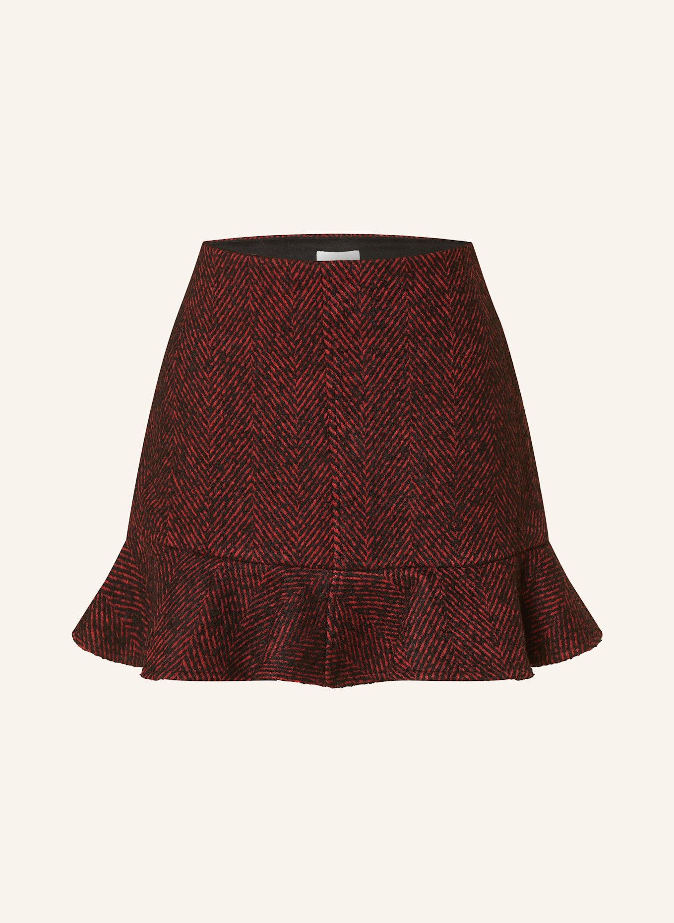 GANNI Skirt, Color: BLACK/ RED (Image 1)