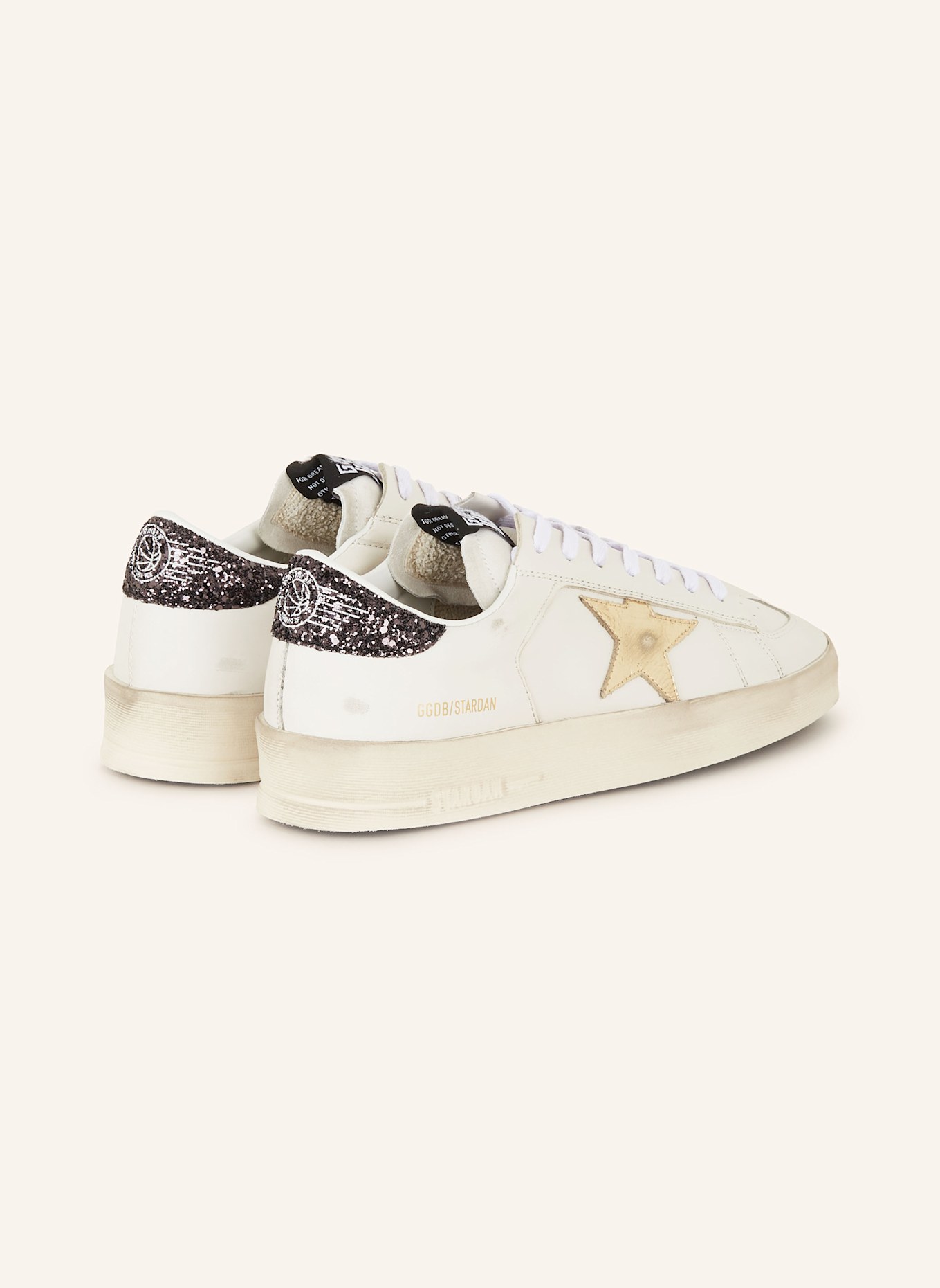 GOLDEN GOOSE Sneaker STARDAN, Farbe: WEISS/ SCHWARZ (Bild 2)