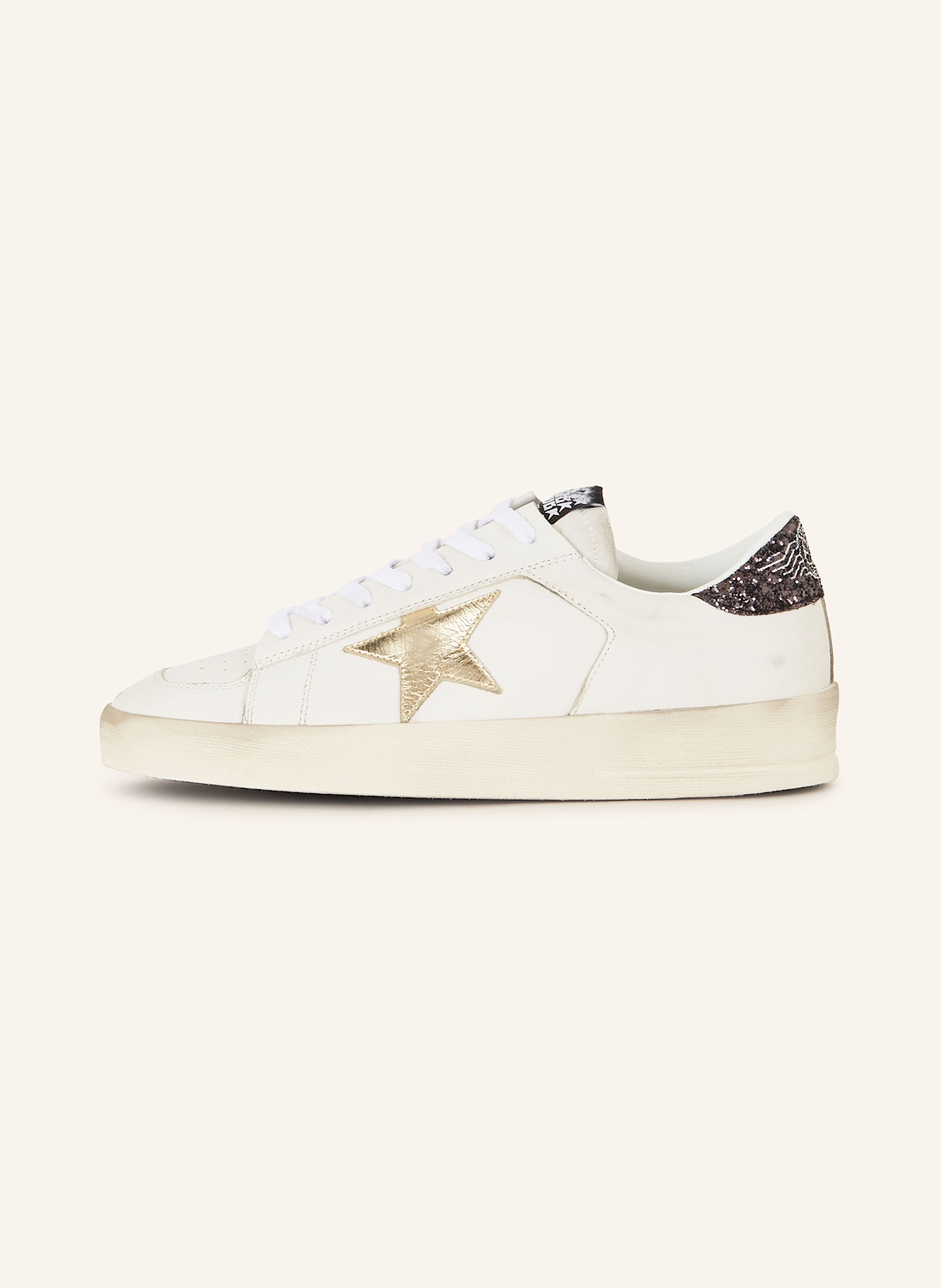 GOLDEN GOOSE Sneaker STARDAN, Farbe: WEISS/ SCHWARZ (Bild 4)