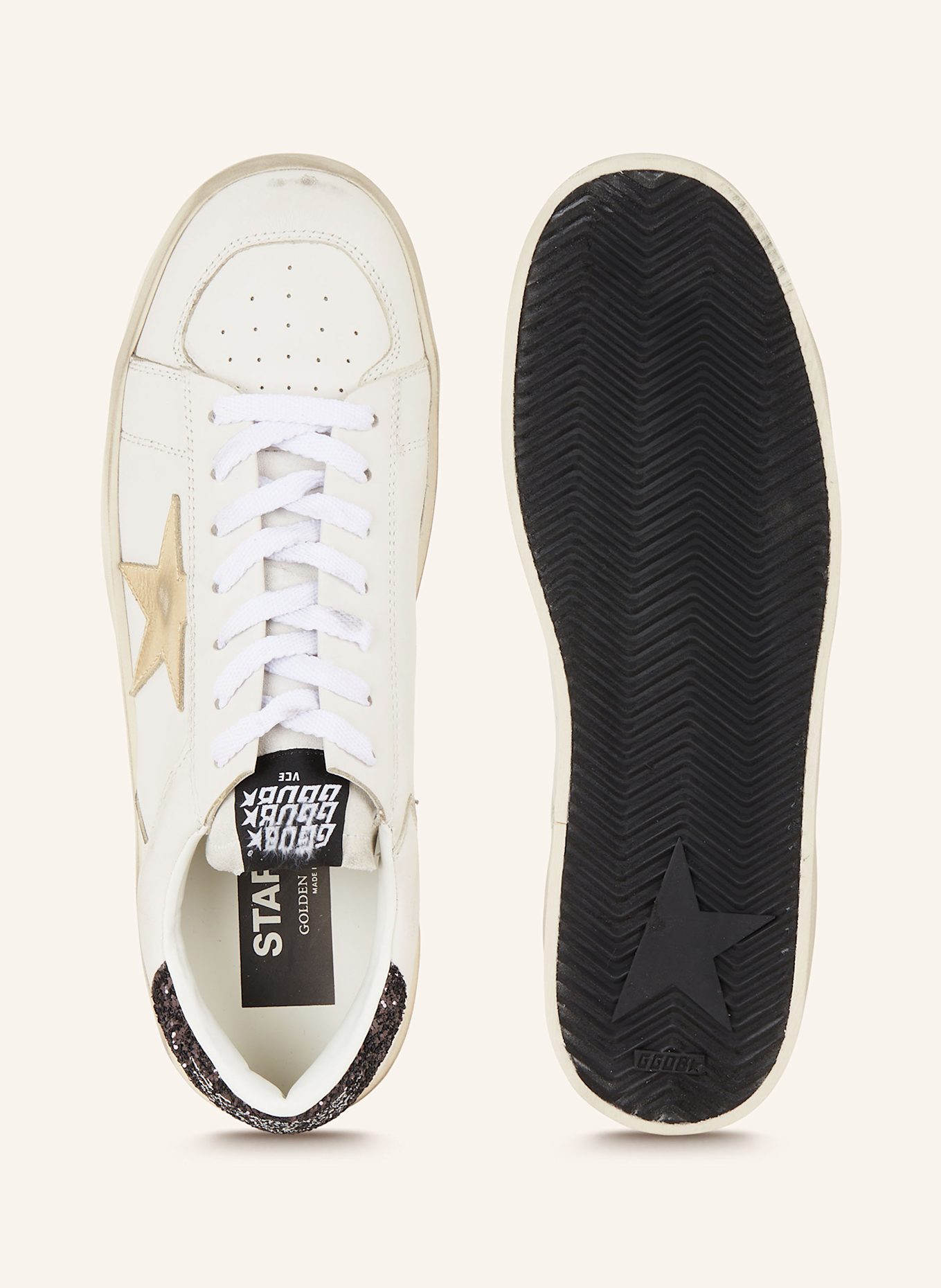 GOLDEN GOOSE Sneaker STARDAN, Farbe: WEISS/ SCHWARZ (Bild 5)