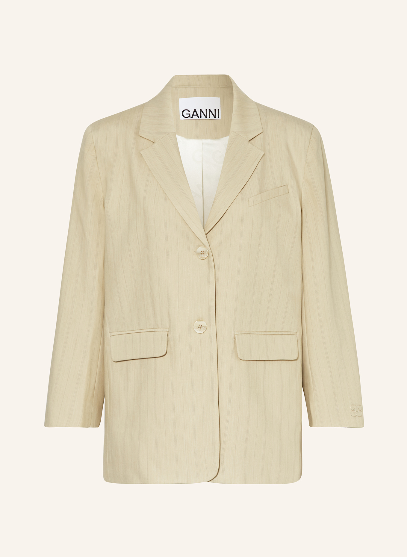 GANNI Blazer, Farbe: HELLBRAUN/ TAUPE (Bild 1)