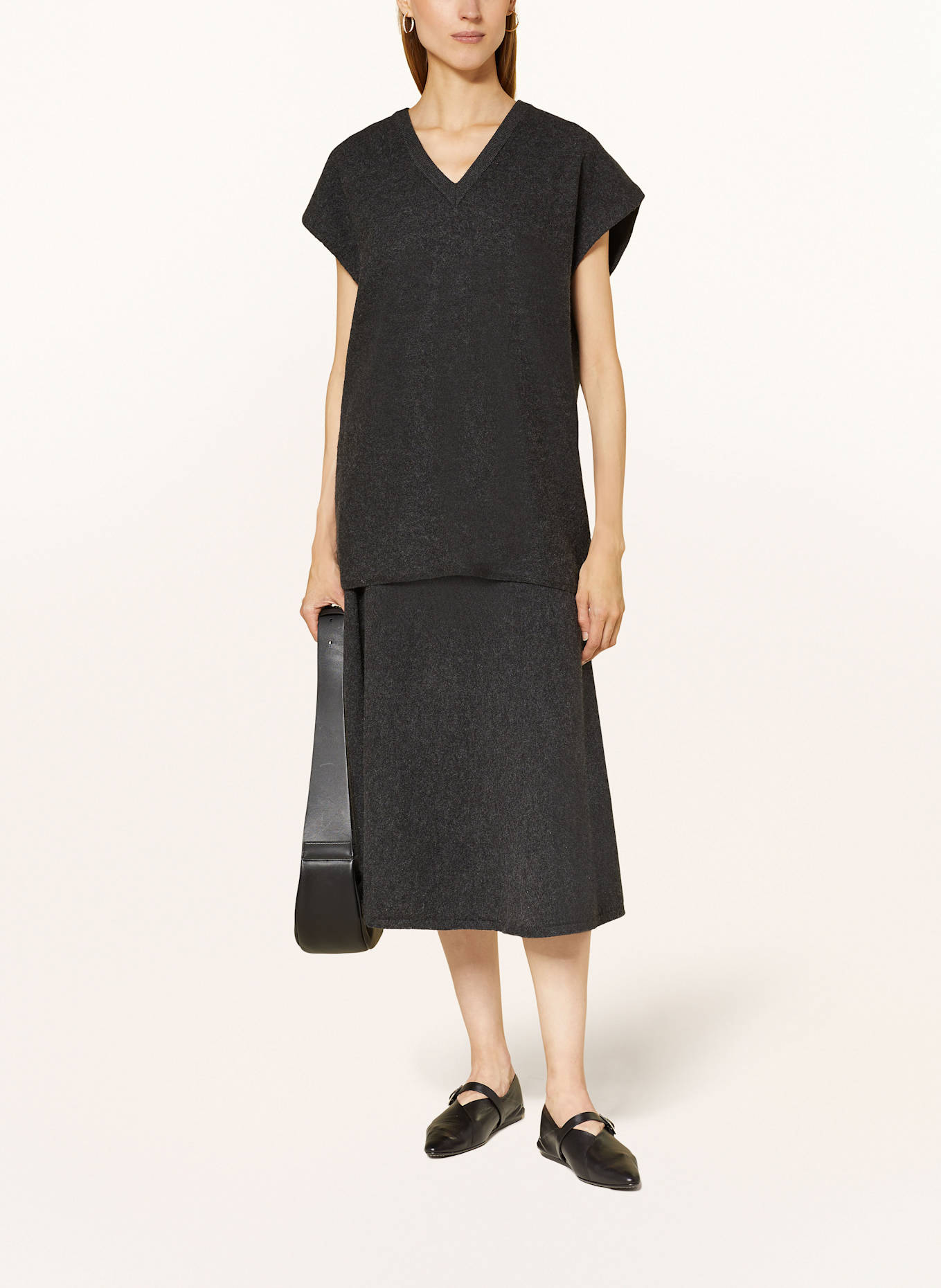 COS Oversized-Pullunder: DUNKELGRAU