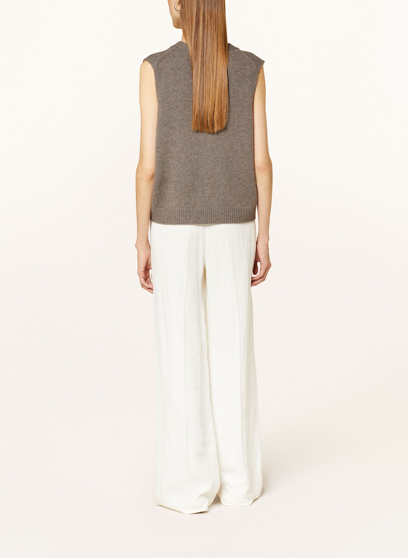 COS Knit vest with cashmere, Color: TAUPE (Image 3)