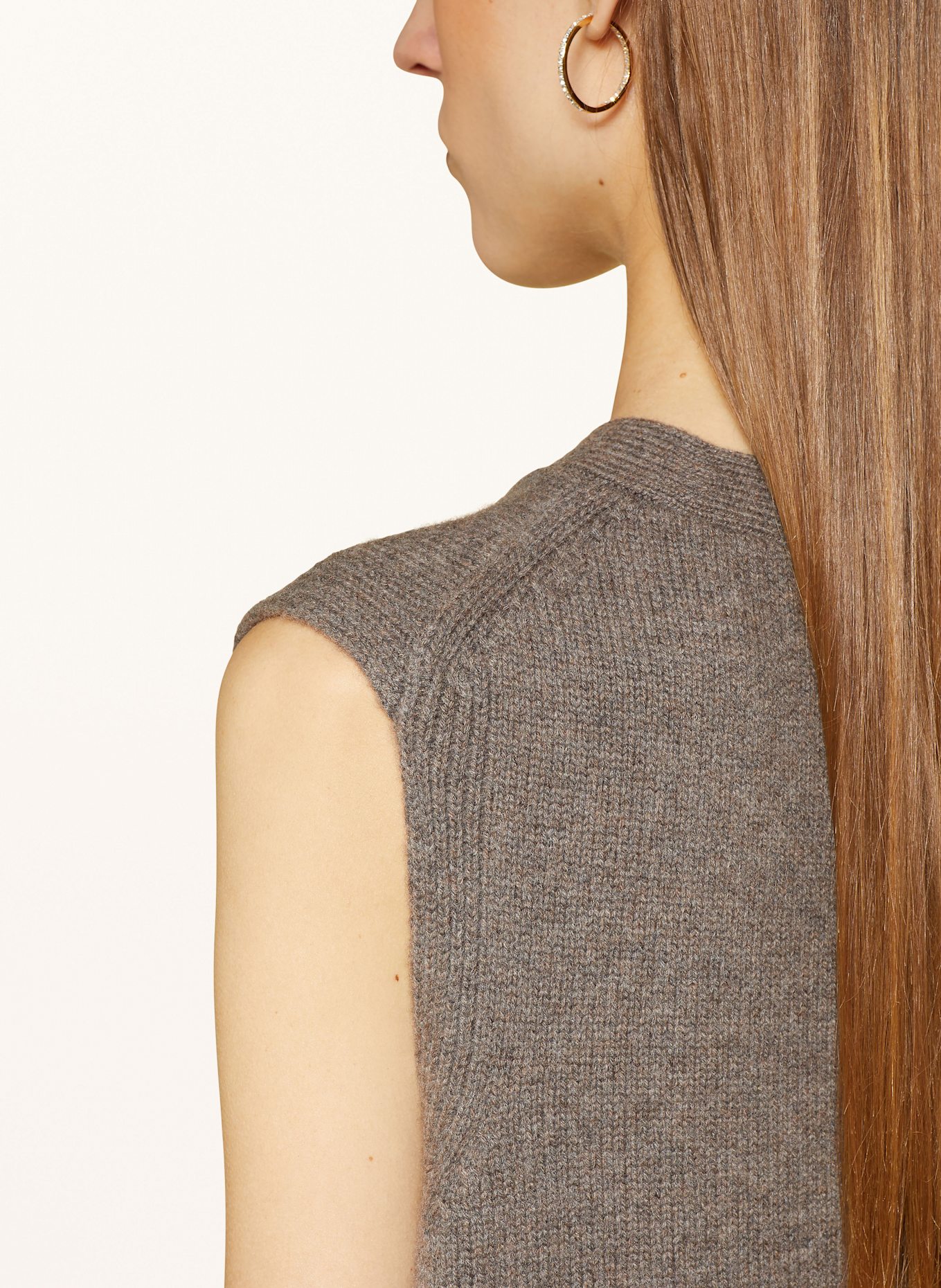 COS Knit vest with cashmere, Color: TAUPE (Image 5)