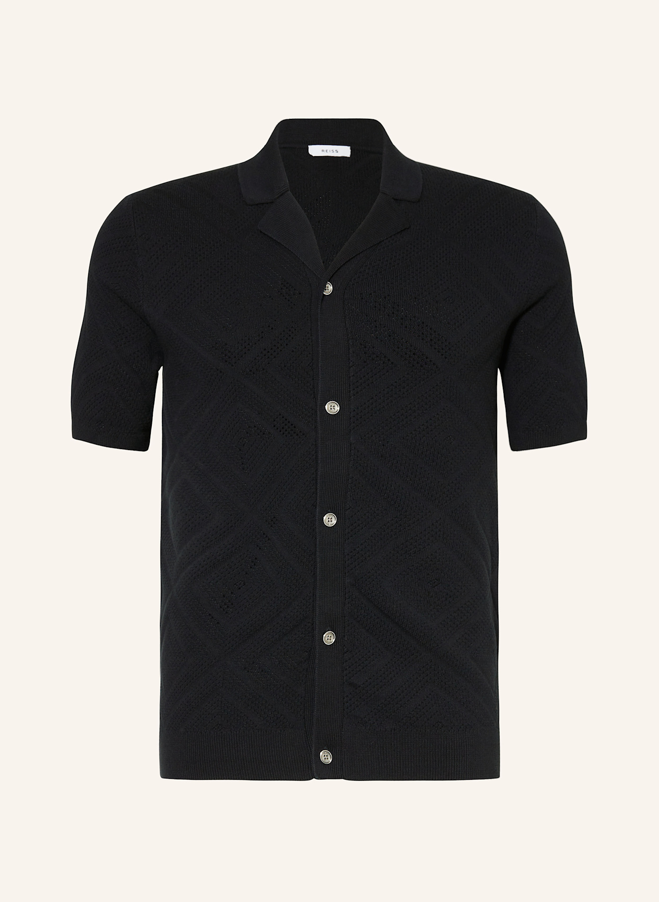 REISS Knitted shirt BIARRITZ Slim Fit, Color: DARK BLUE (Image 1)