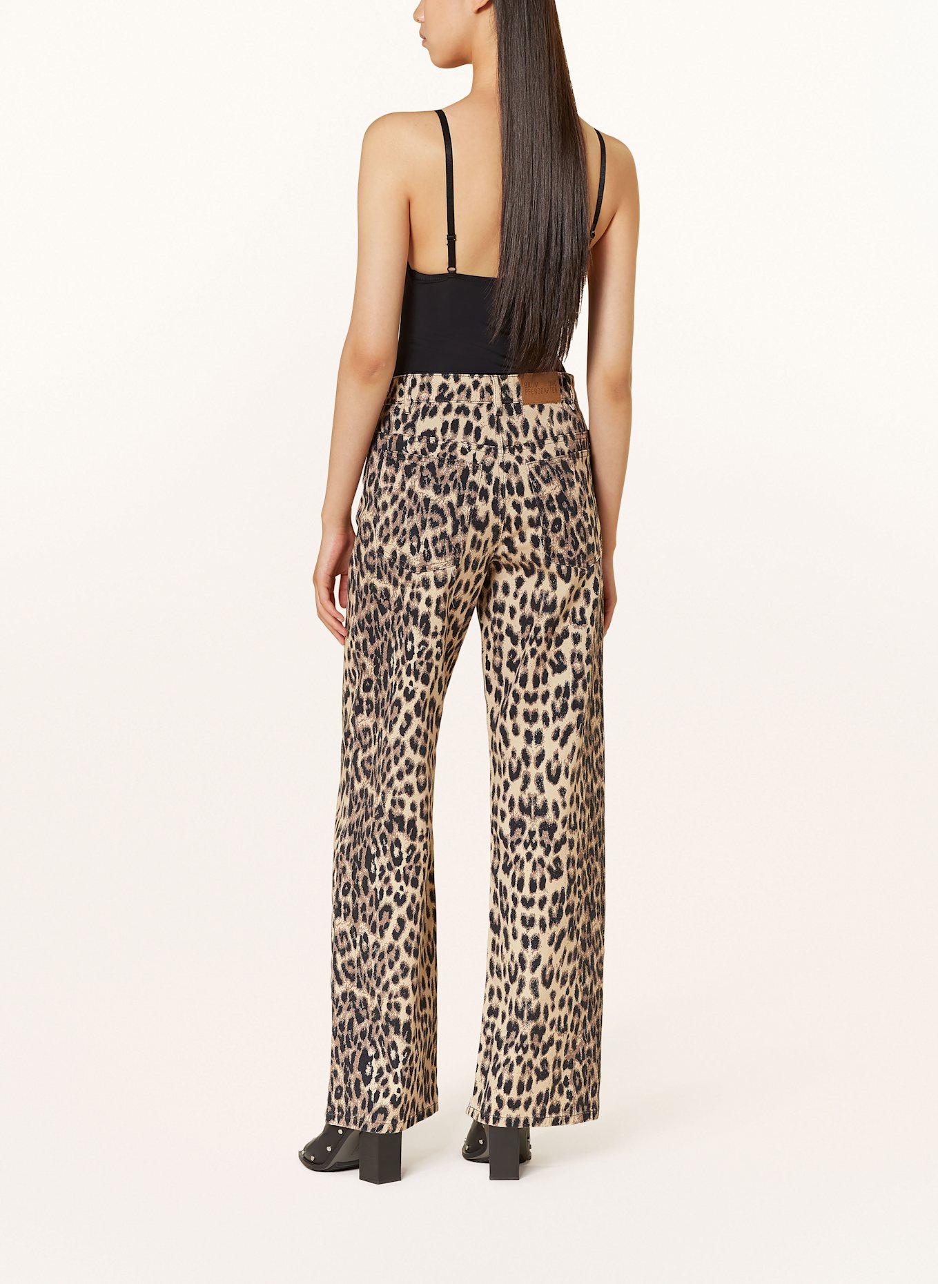 BAUM UND PFERDGARTEN Straight Jeans NICETTE: HELLBRAUN / SCHWARZ / TAUPE