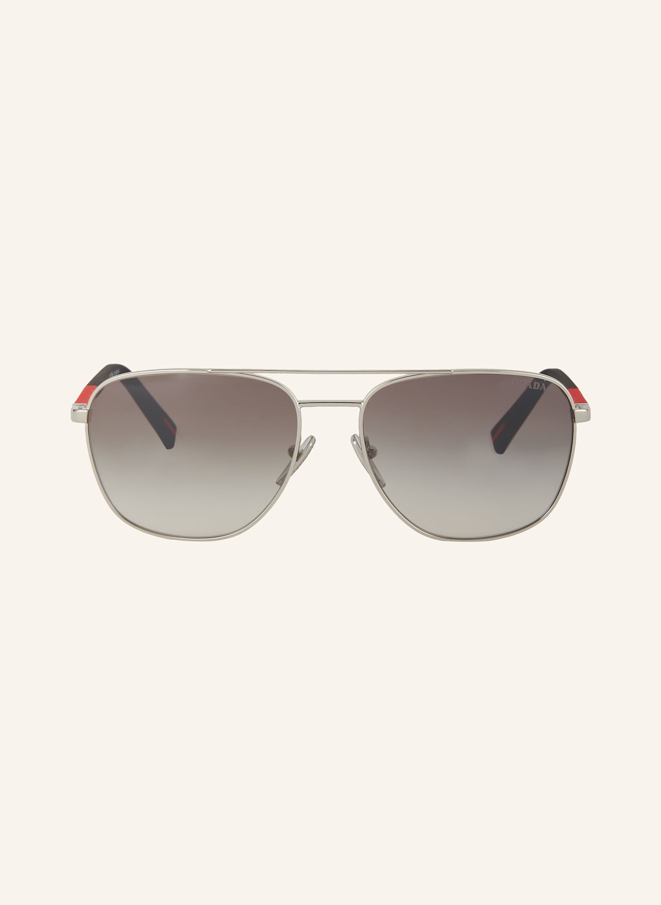 PRADA LINEA ROSSA Sonnenbrille PS 54ZS: 1BC02M - SILBER