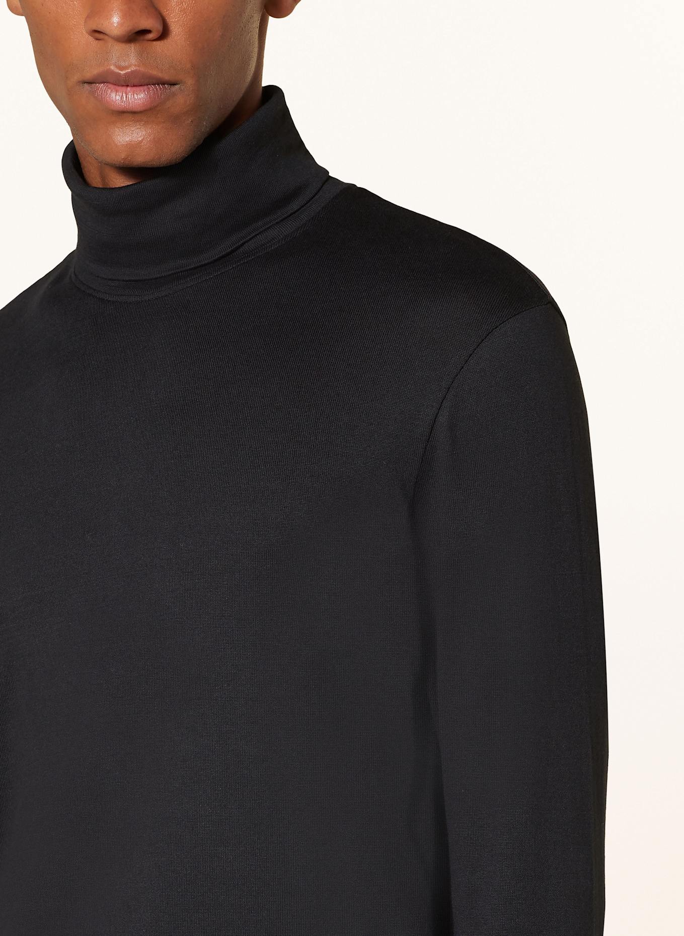 Marc O'Polo usb Turtleneck shirt, Color: BLACK (Image 4)