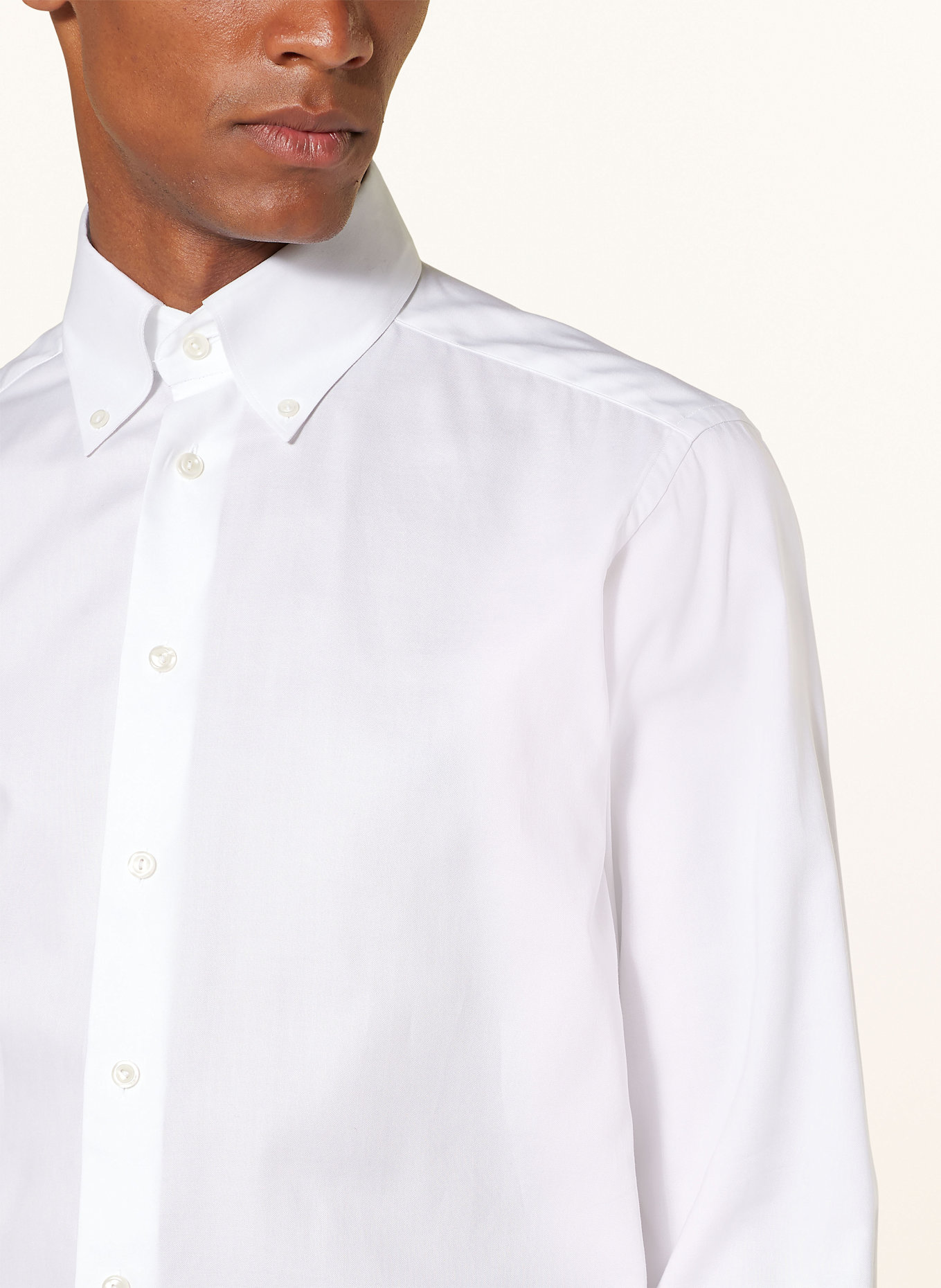 ETON Overdyed button-up shirt Mario jacket Blu: WHITE
