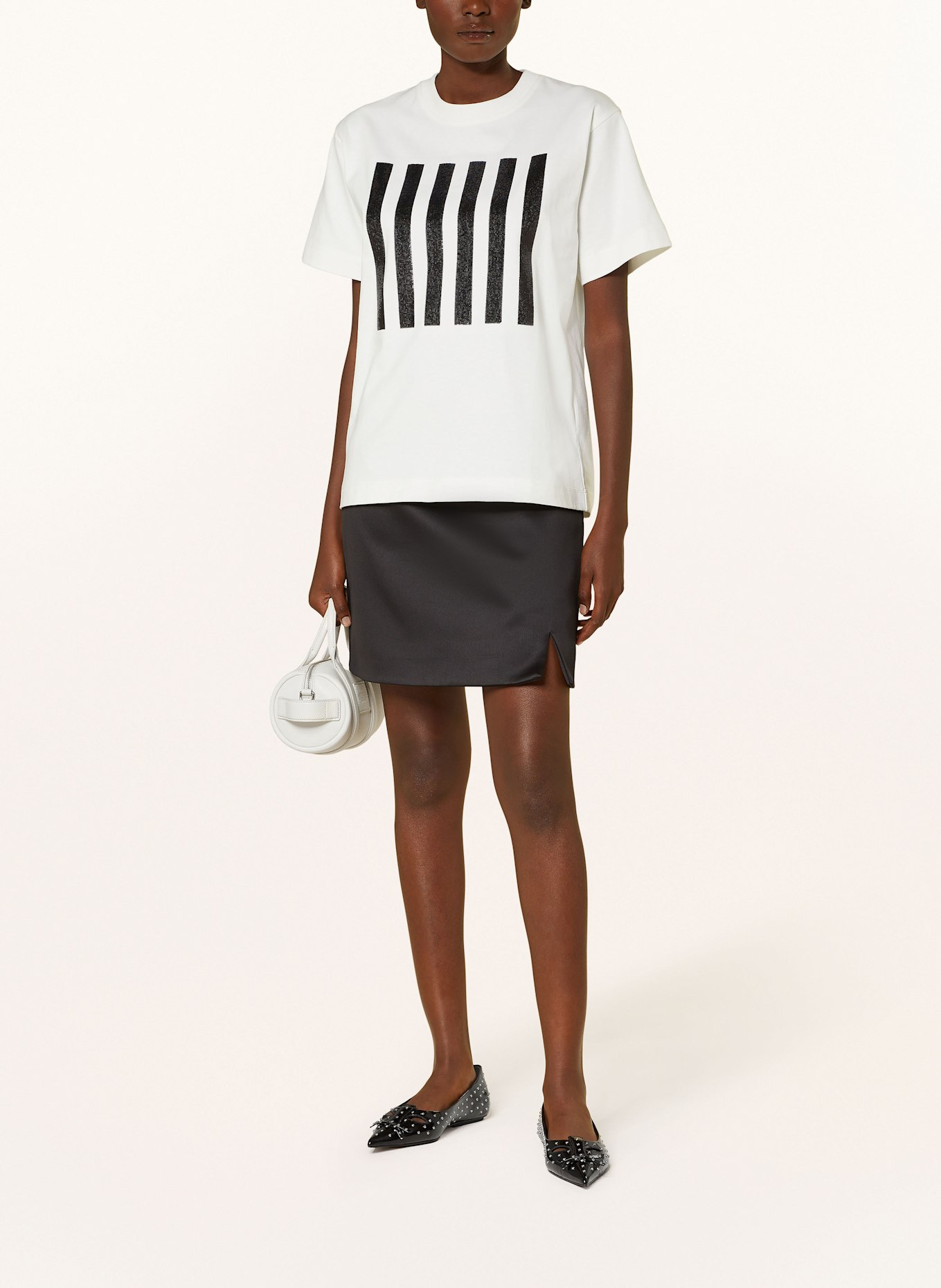 MARC JACOBS Tričko s flitry, Barva: BÍLÁ/ ČERNÁ (Obrázek 2)