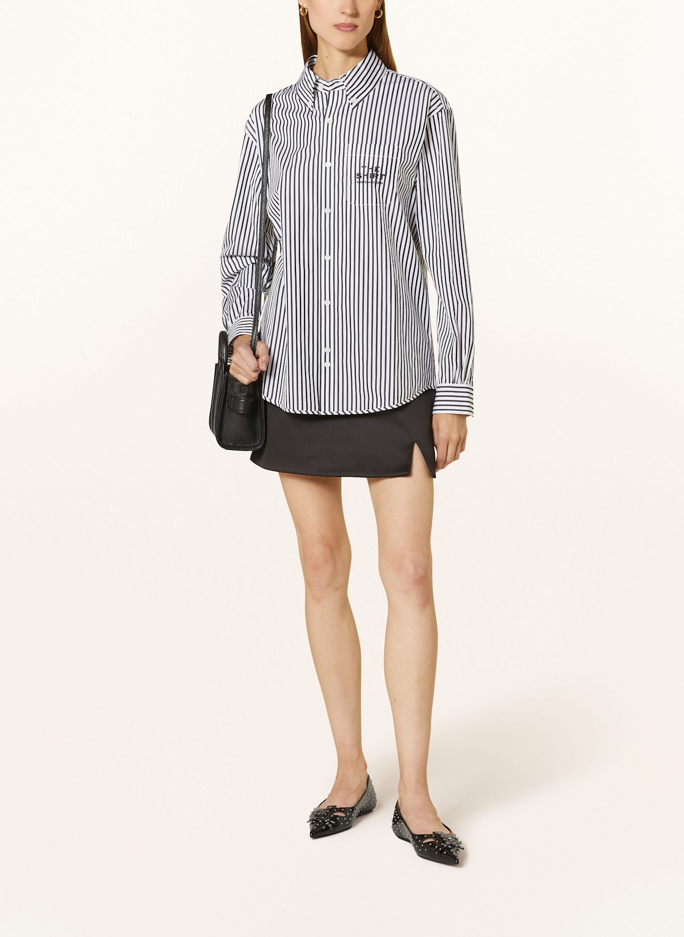 MARC JACOBS Hemdbluse THE STRIPED SHIRT, Farbe: SCHWARZ/ WEISS (Bild 2)