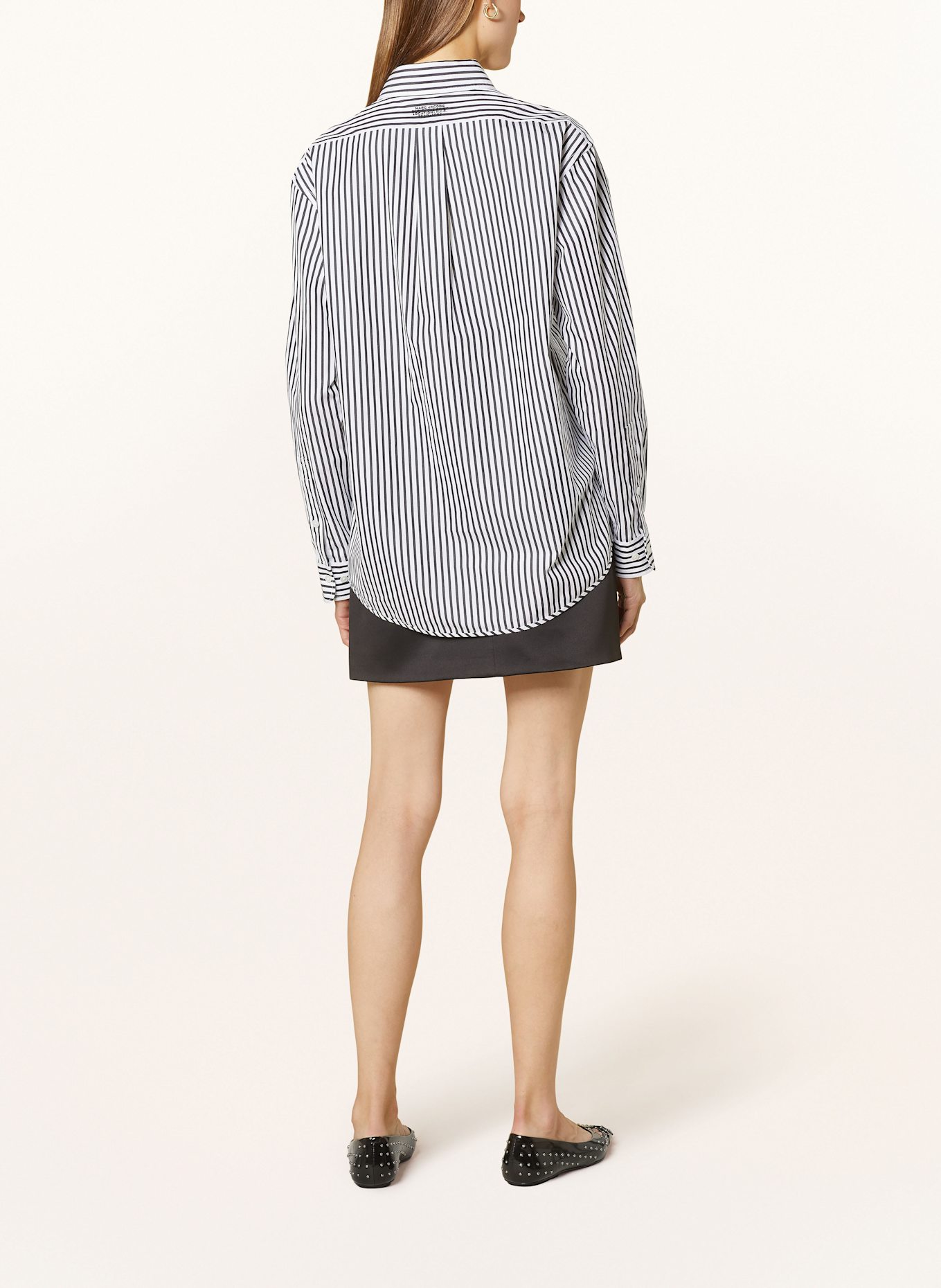 MARC JACOBS Hemdbluse THE STRIPED SHIRT, Farbe: SCHWARZ/ WEISS (Bild 3)