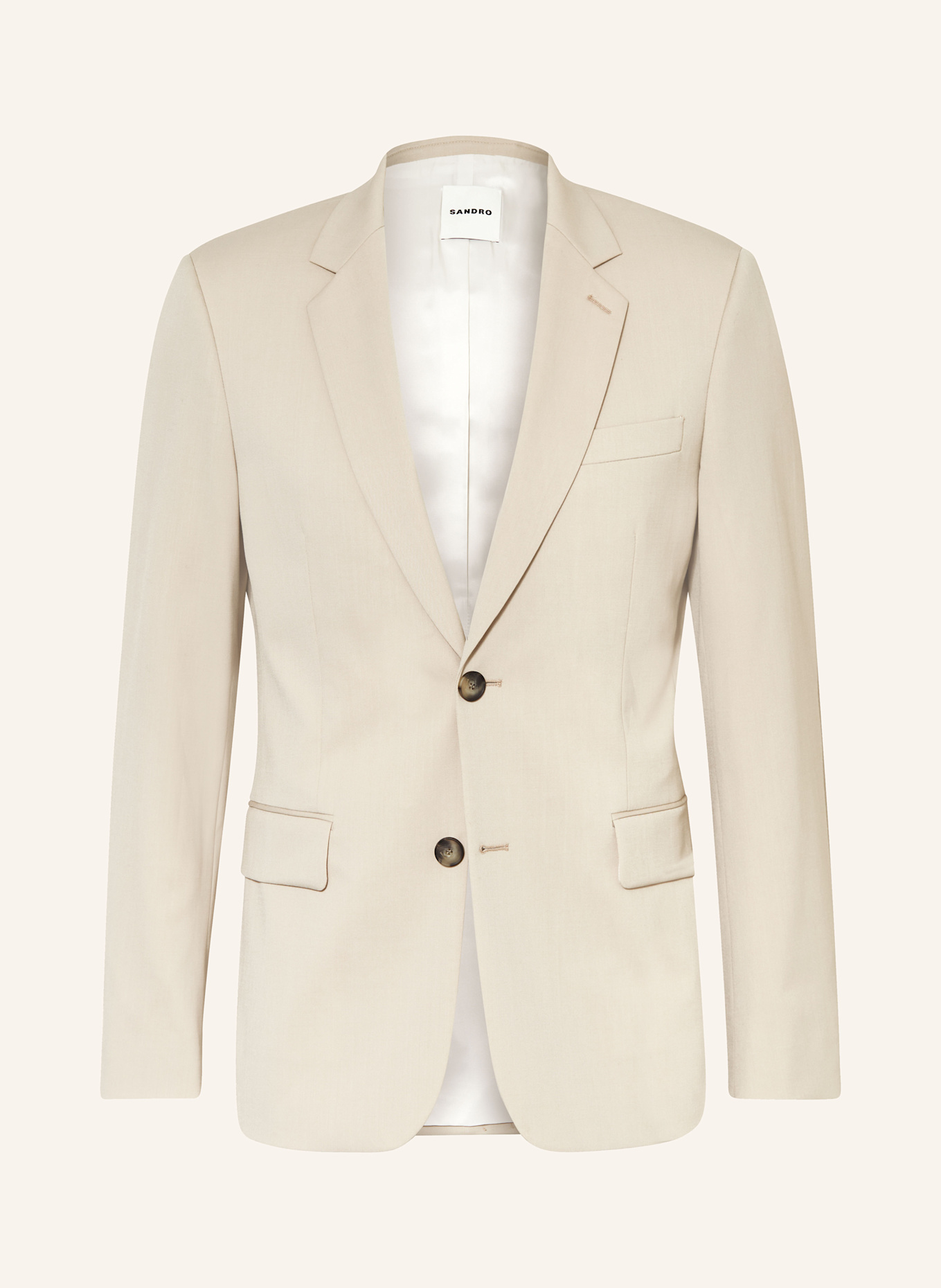 SANDRO Sakko Extra Slim Fit, Farbe: 1611 LIGHT BEIGE (Bild 1)