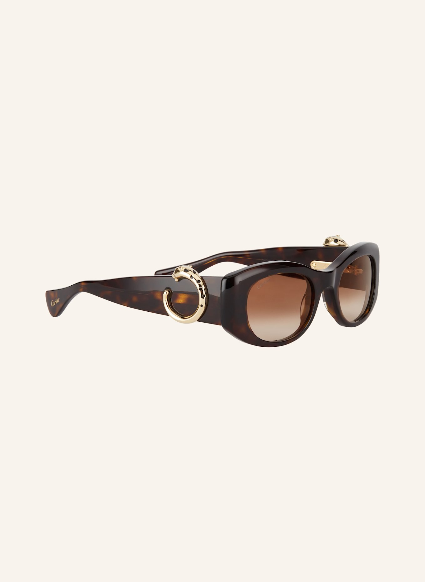 Cartier Sonnenbrille 6L001733: 4402D1 - HAVANA/ BRAUN VERLAUF