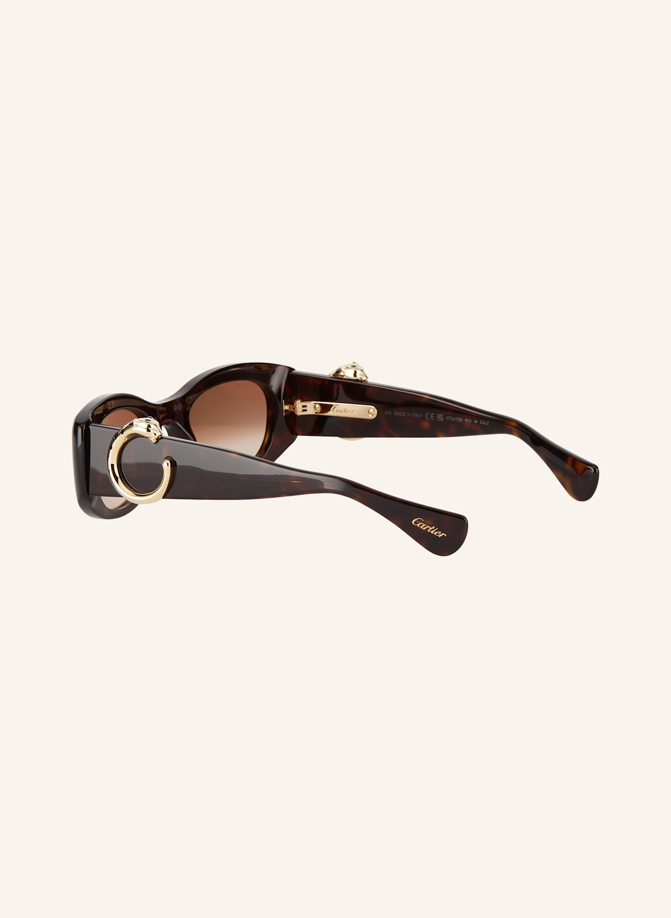 Cartier Sonnenbrille 6L001733: 4402D1 - HAVANA/ BRAUN VERLAUF