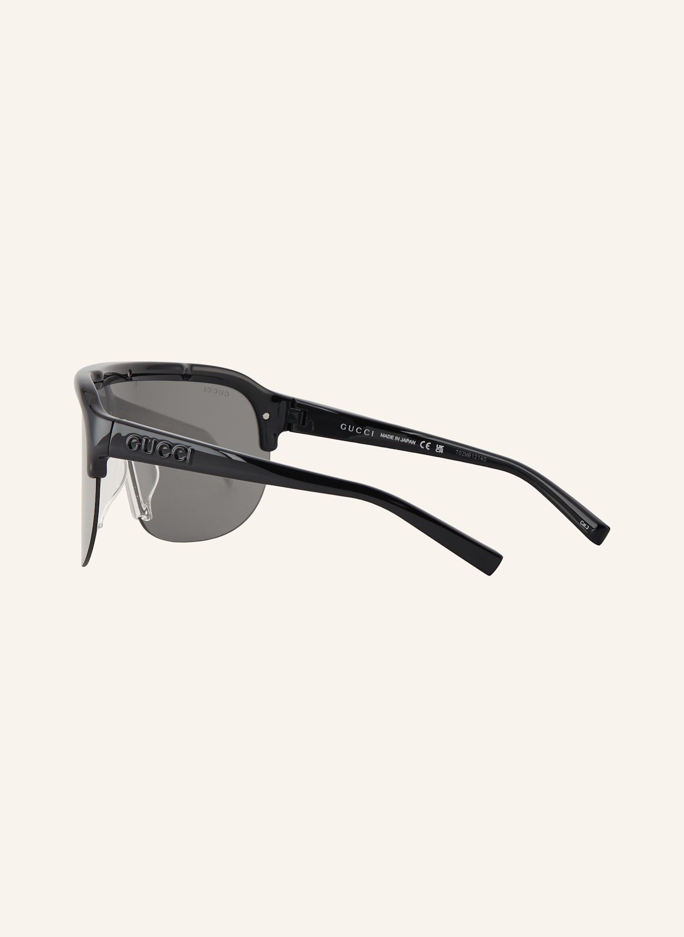GUCCI Sonnenbrille GC002203: 1100V1 - SCHWARZ/ GRAU