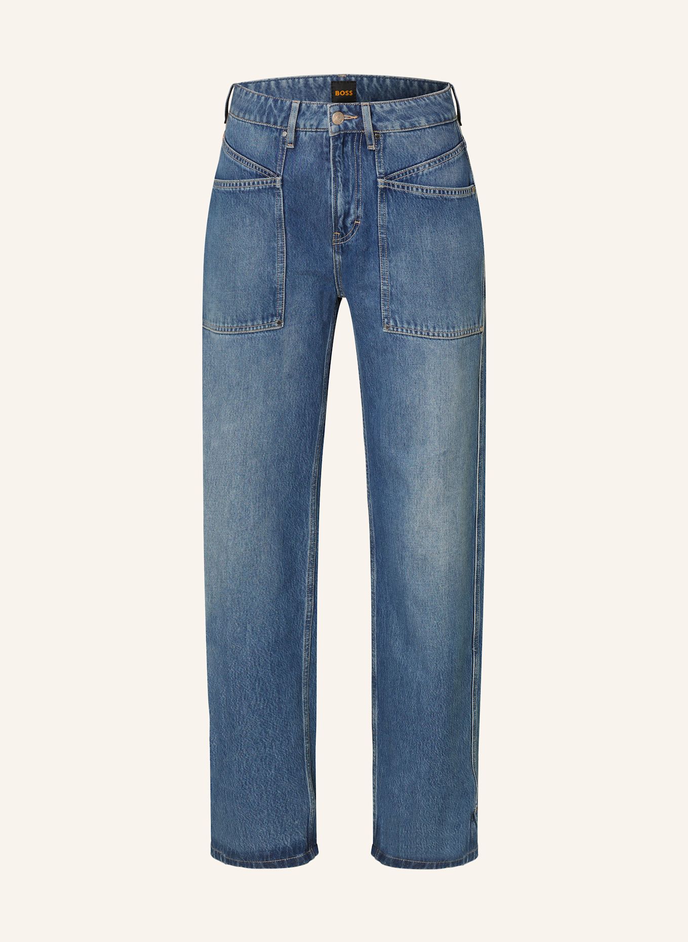 Soft straight leg jeans top