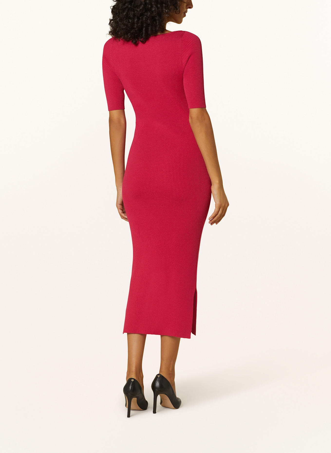 BOSS Strickkleid FARGHERITINA: PINK