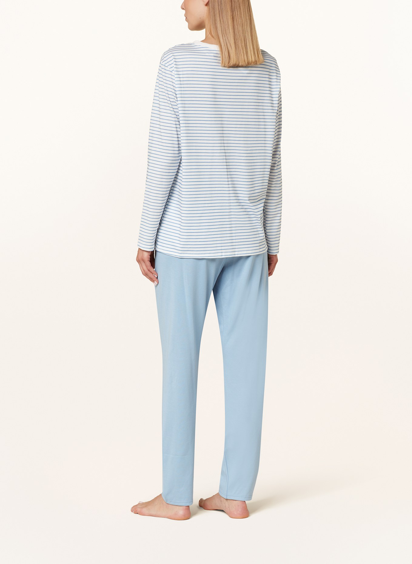CALIDA Schlafanzug COTTON STRIPES in 450 endless sky
