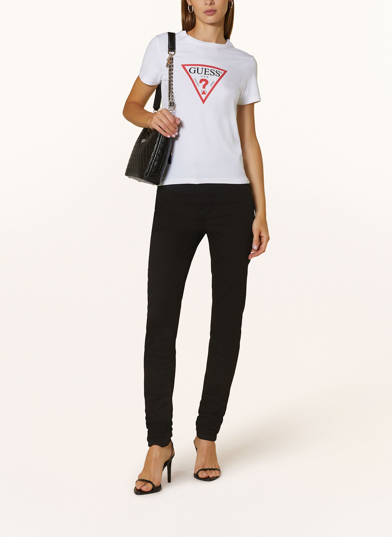 guess Turquoise JEANS Skinny jeans G05, Color: Guessновое бандажное платье (Image 2)