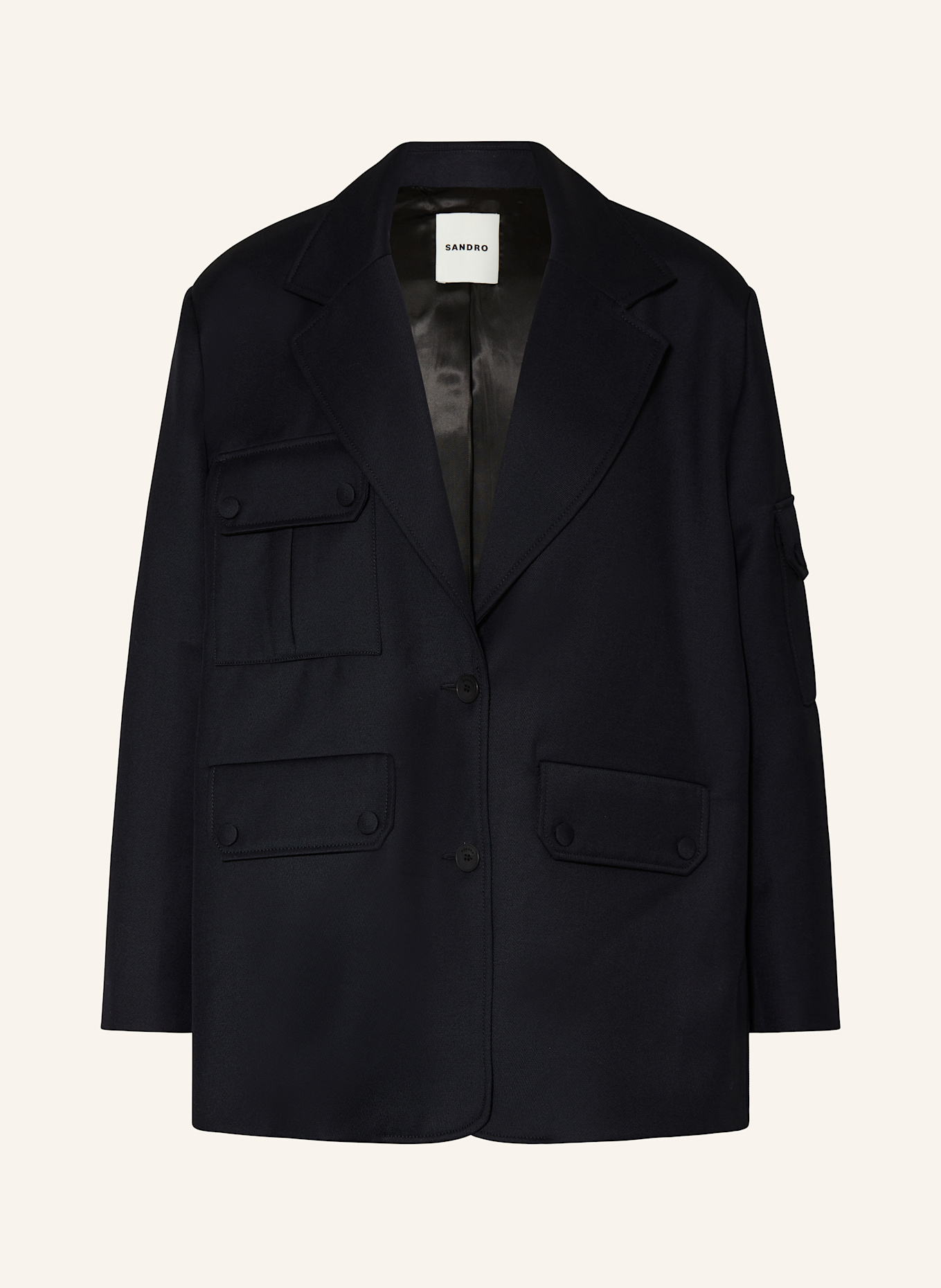Sandro black blazer discount