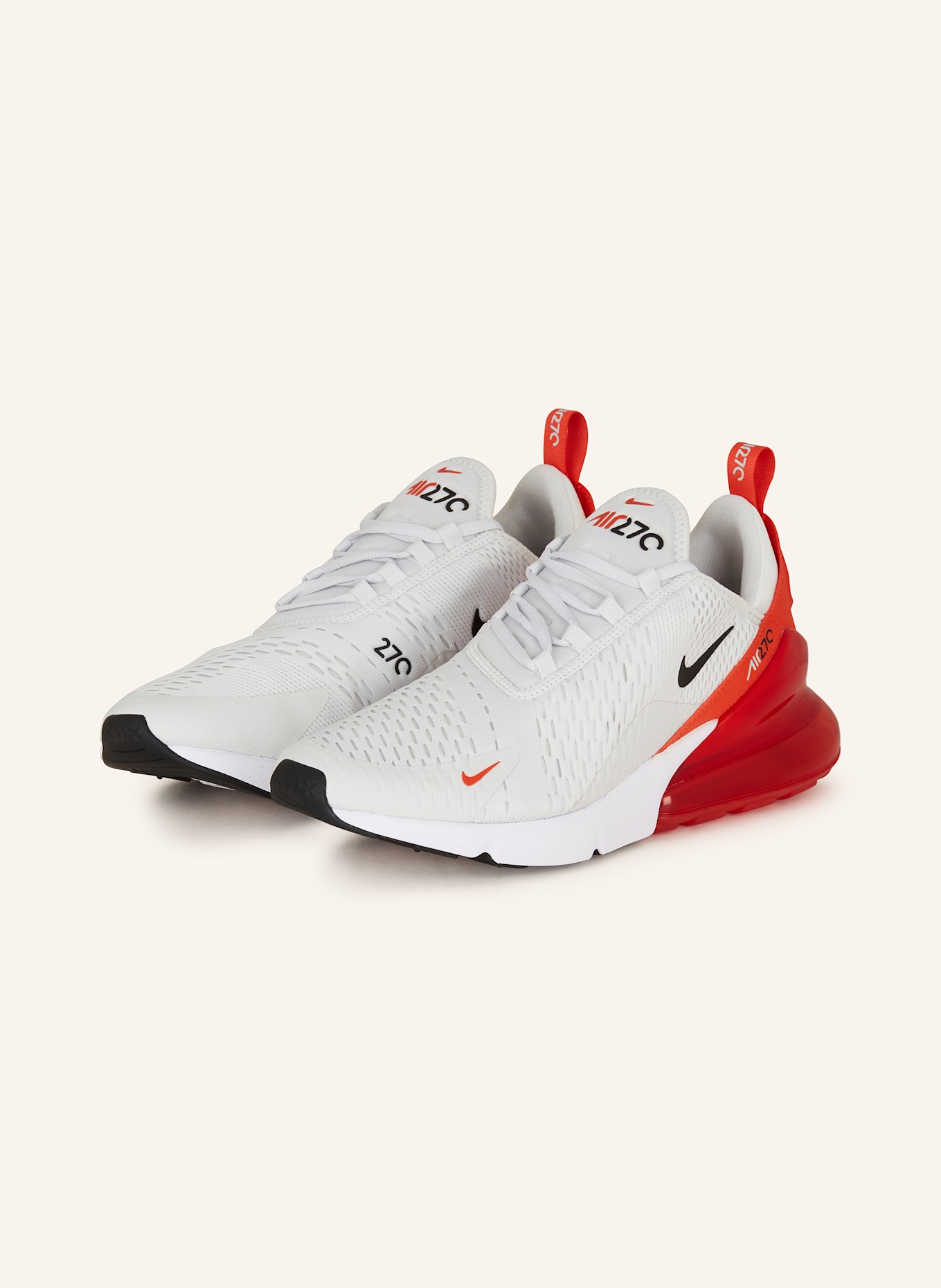 Nike Sneaker AIR MAX 270 in hellgrau rot