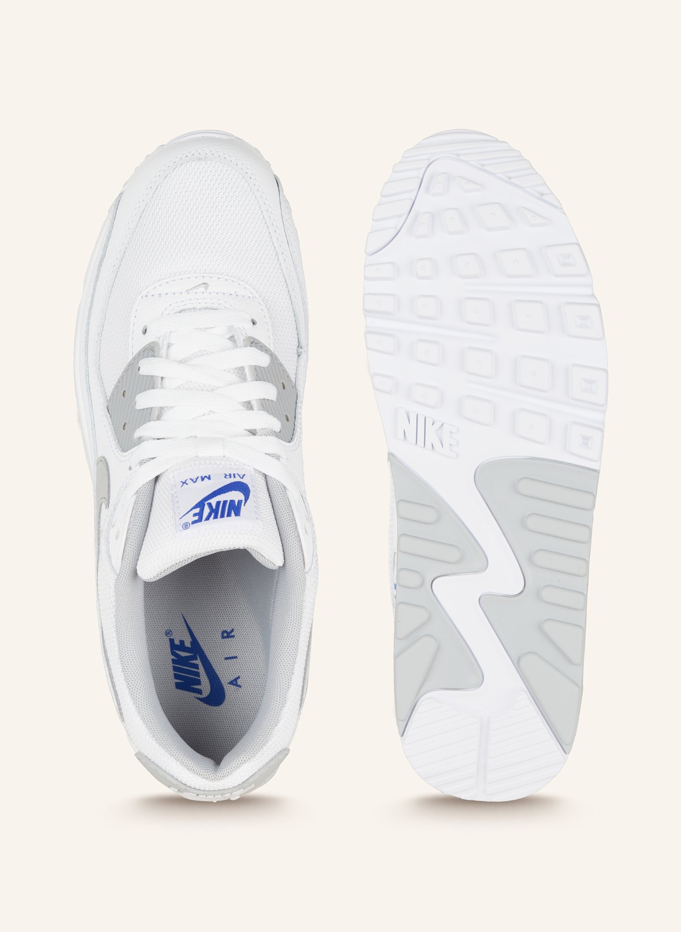 Nike Sneaker AIR MAX 90 in weiss grau