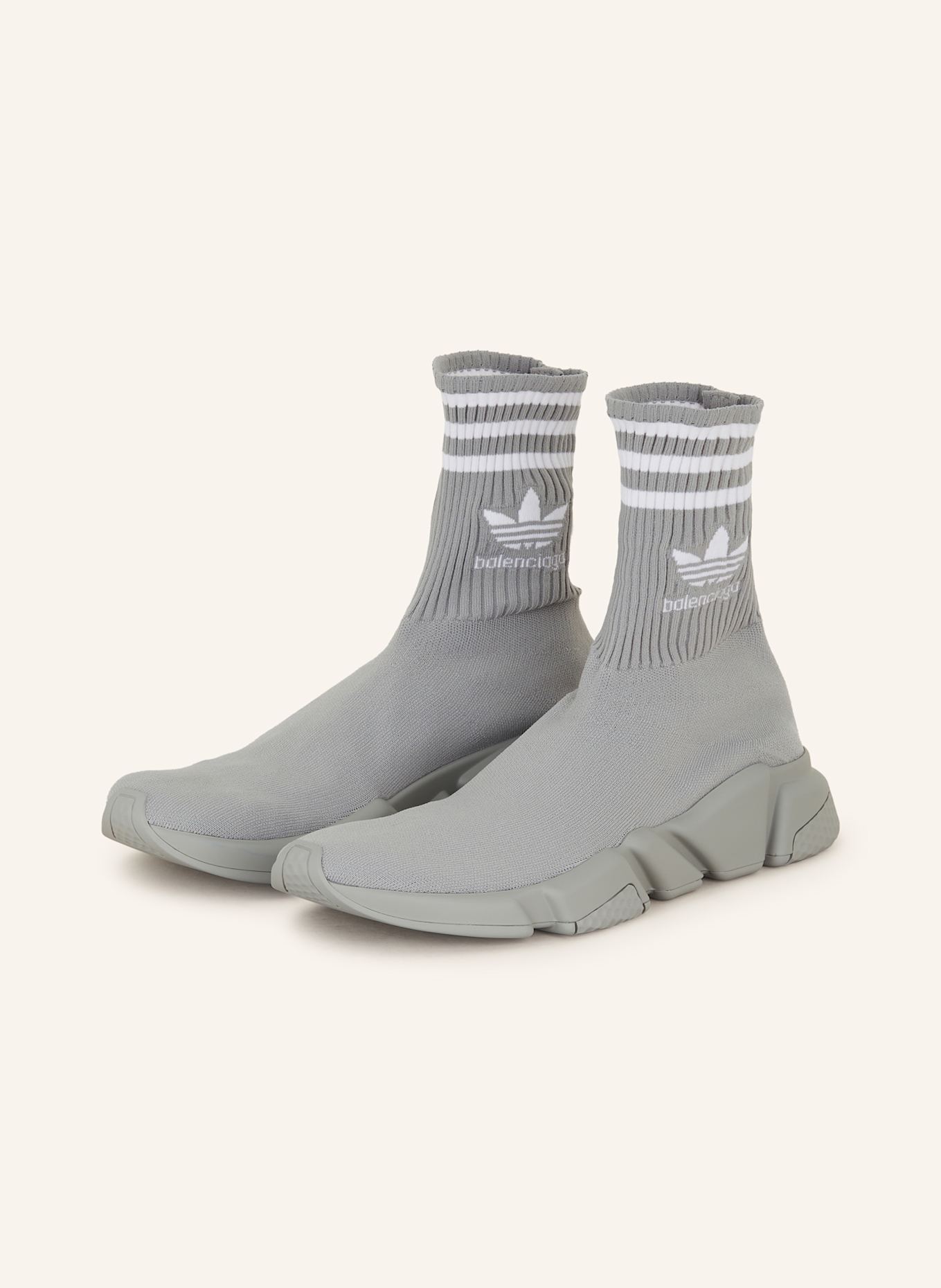 BALENCIAGA Hightop Sneaker SPEED in grau weiss