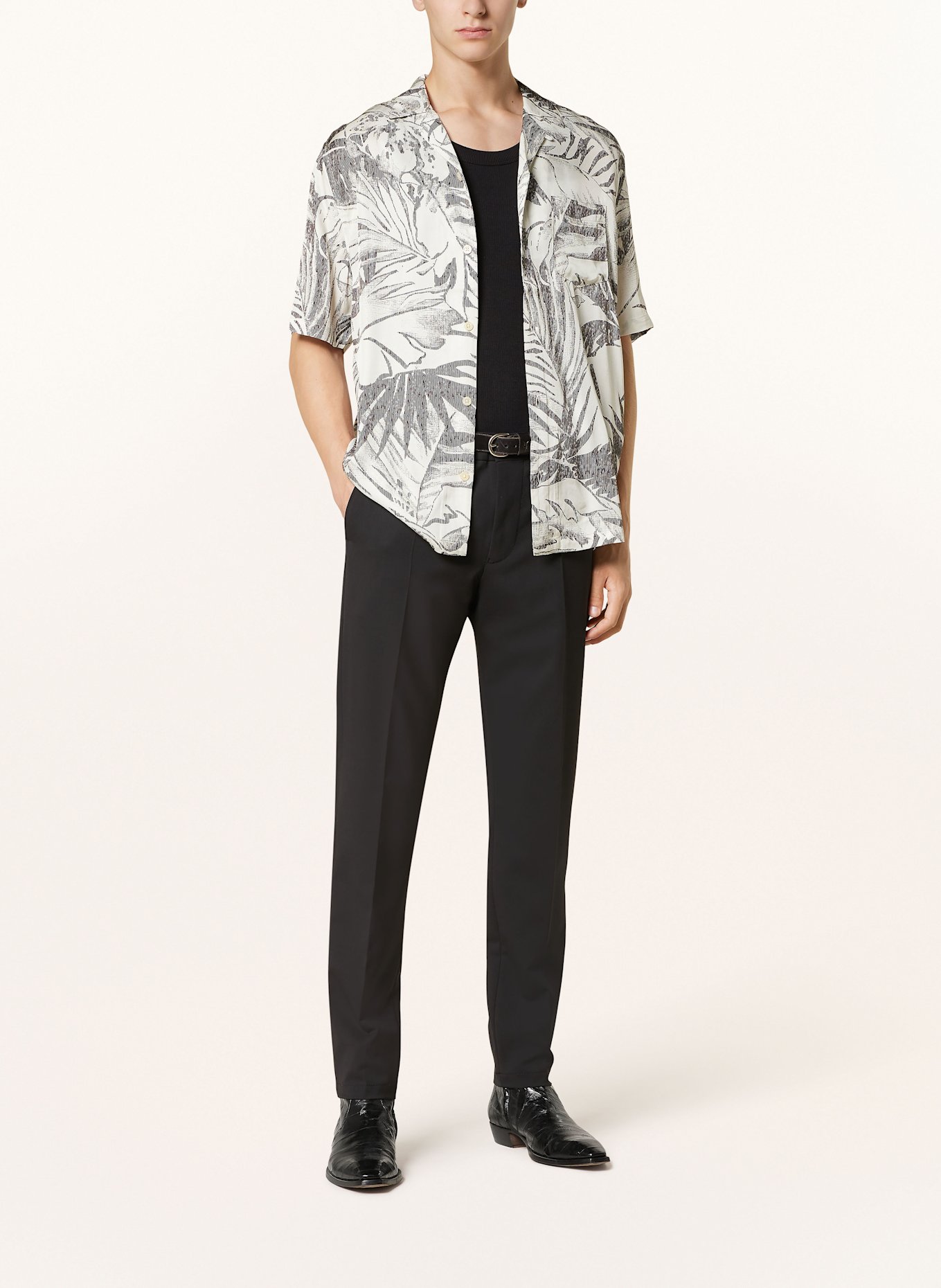 ALLSAINTS Resort shirt PULSE Relaxed Fit, Color: BLACK/ ECRU (Image 2)