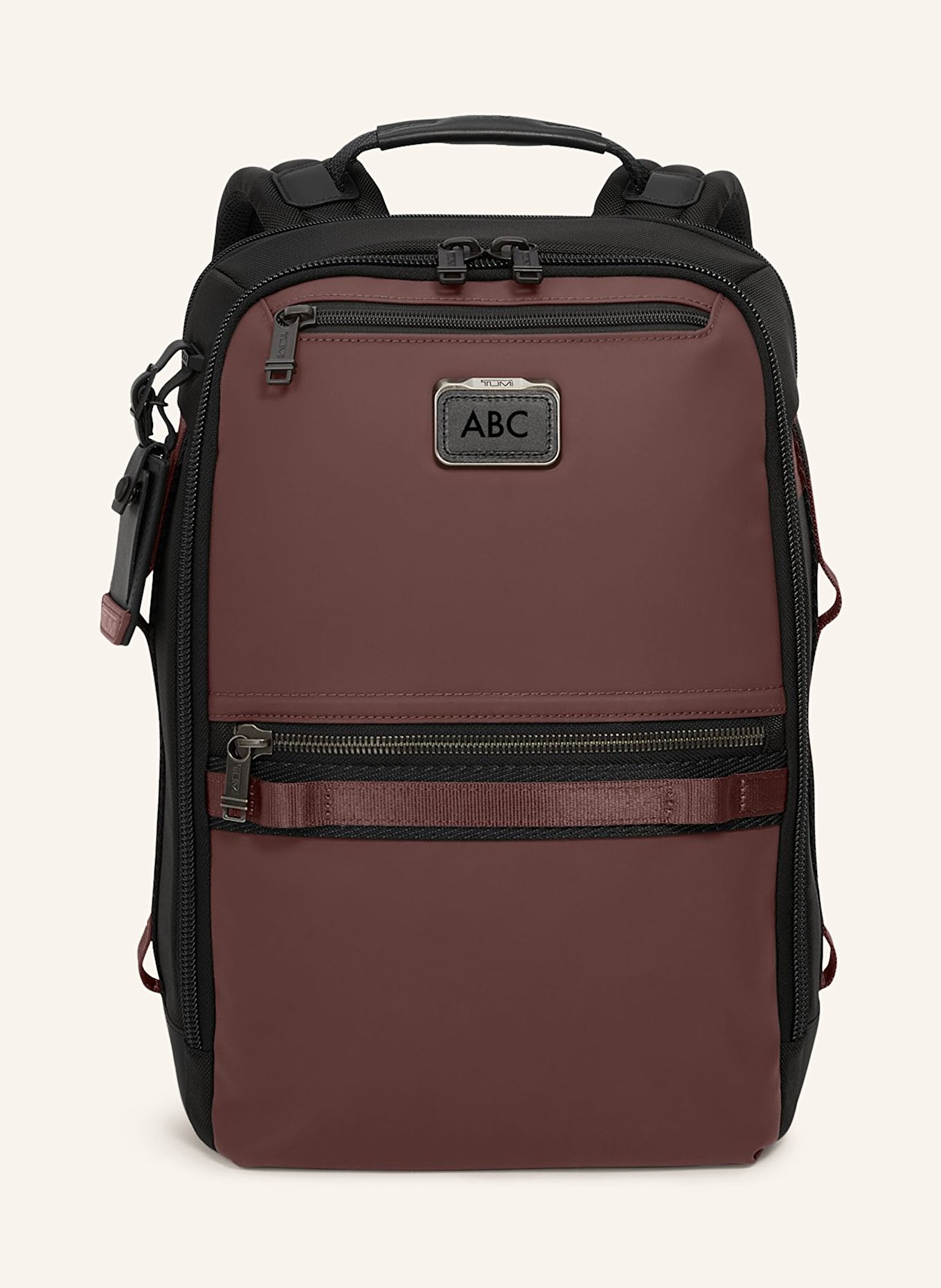TUMI ALPHA BRAVO Rucksack DYNAMIC mit Laptop-Fach: DUNKELROT / SCHWARZ