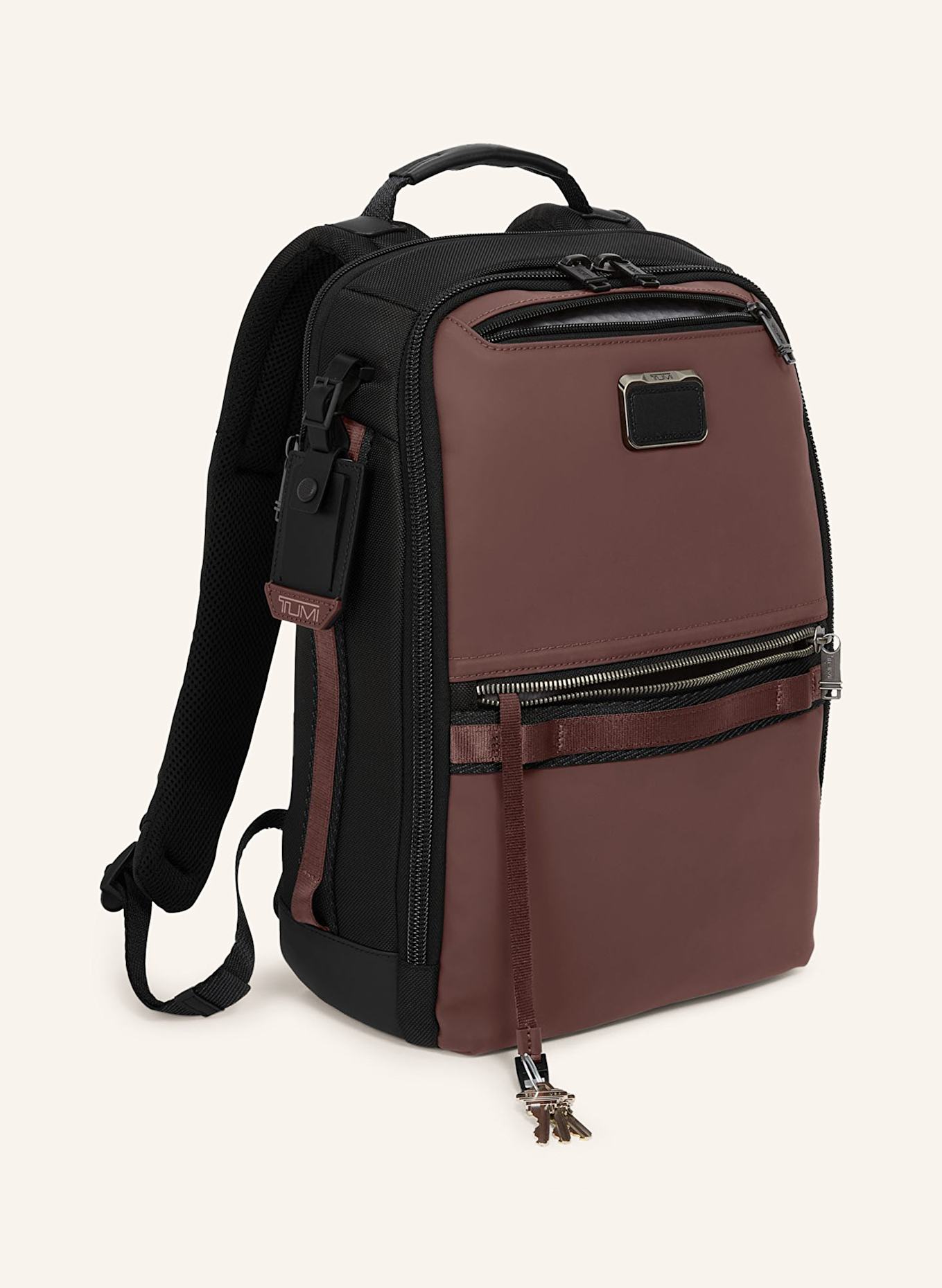 TUMI ALPHA BRAVO Rucksack DYNAMIC mit Laptop-Fach: DUNKELROT / SCHWARZ