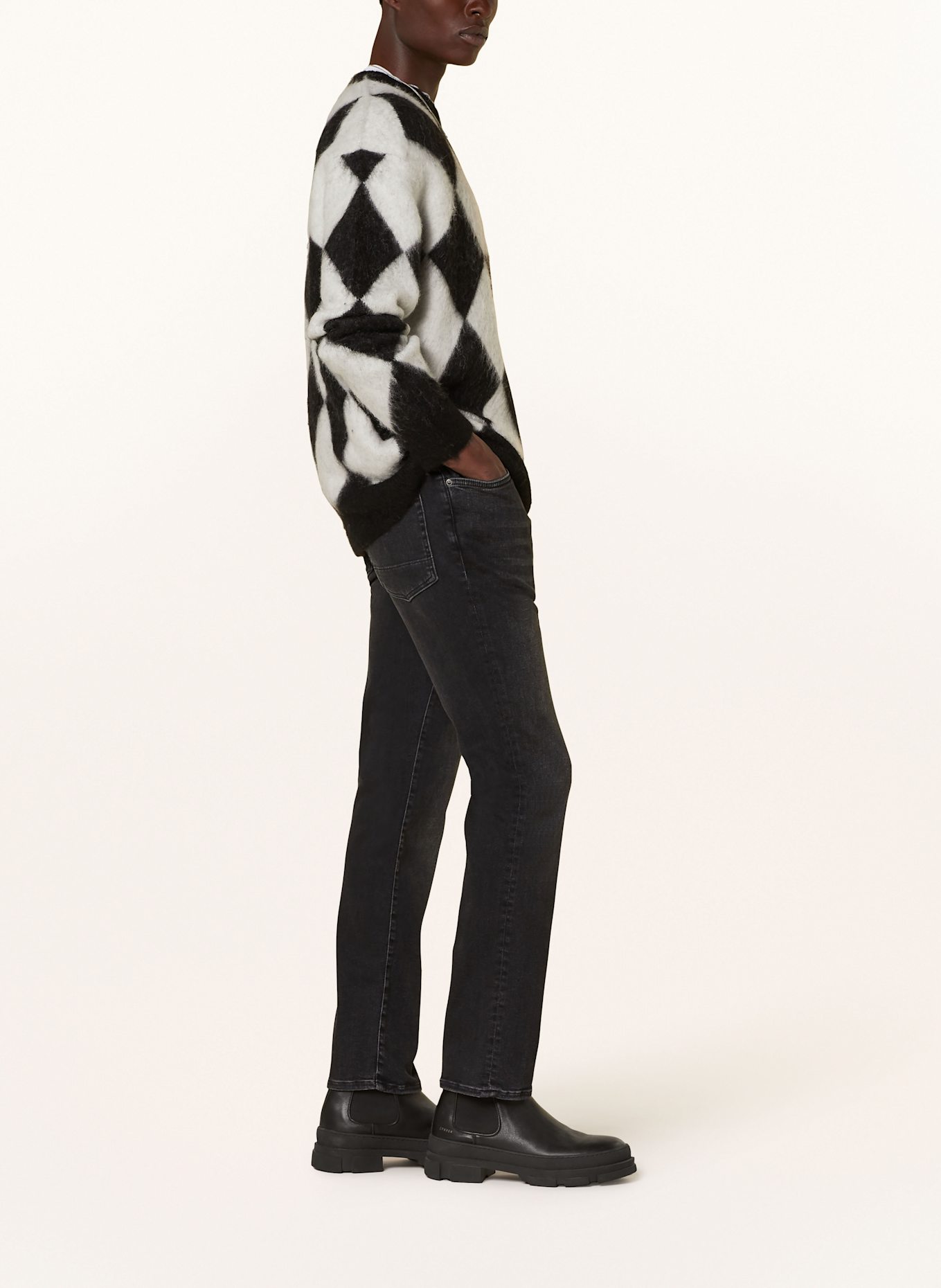 ALLSAINTS Jeans SID Regular Fit, Color: 162 Washed Black (Image 4)