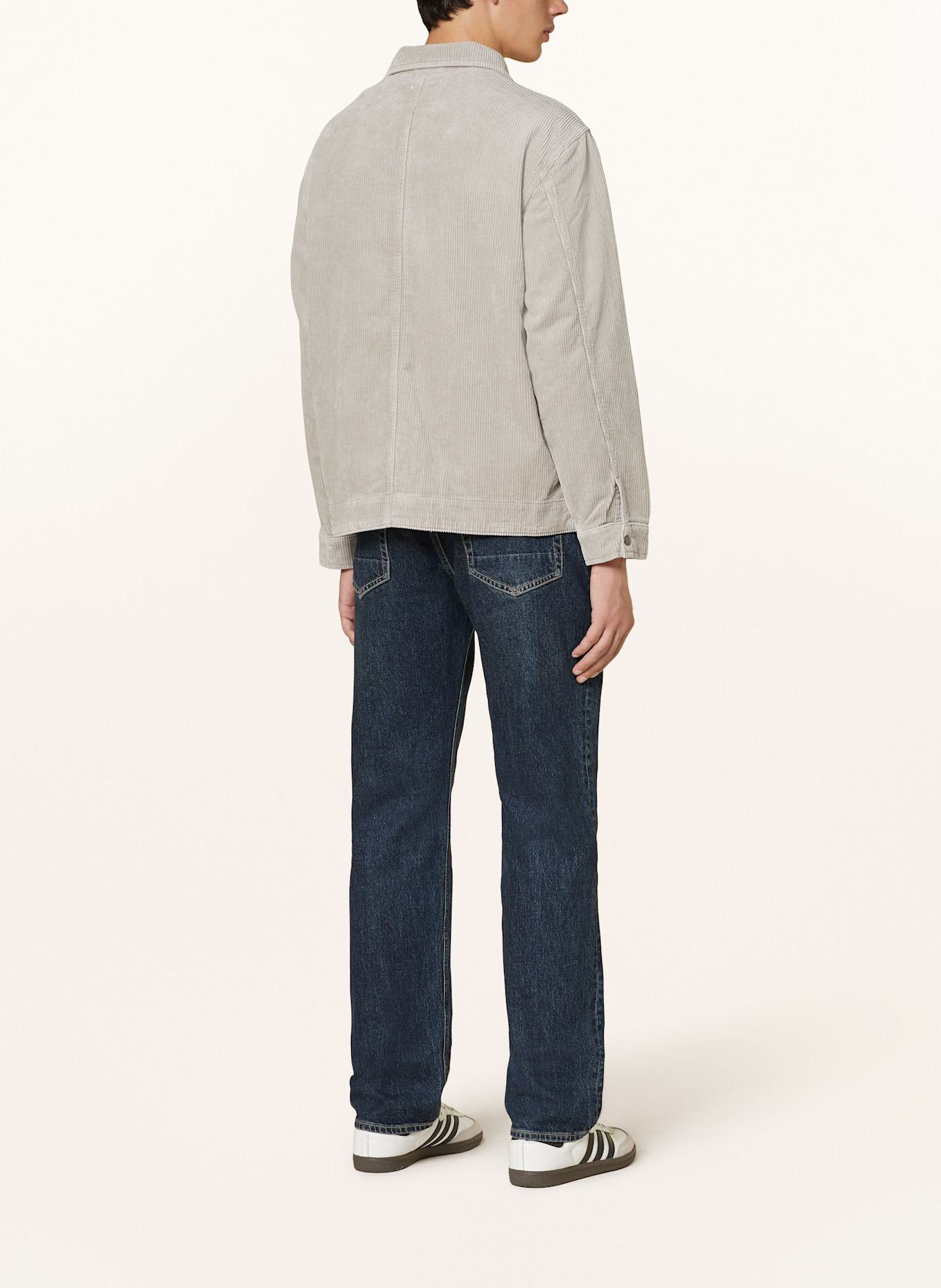 ALLSAINTS CASTLEFORD corduroy jacket, Color: LIGHT GRAY (Image 3)