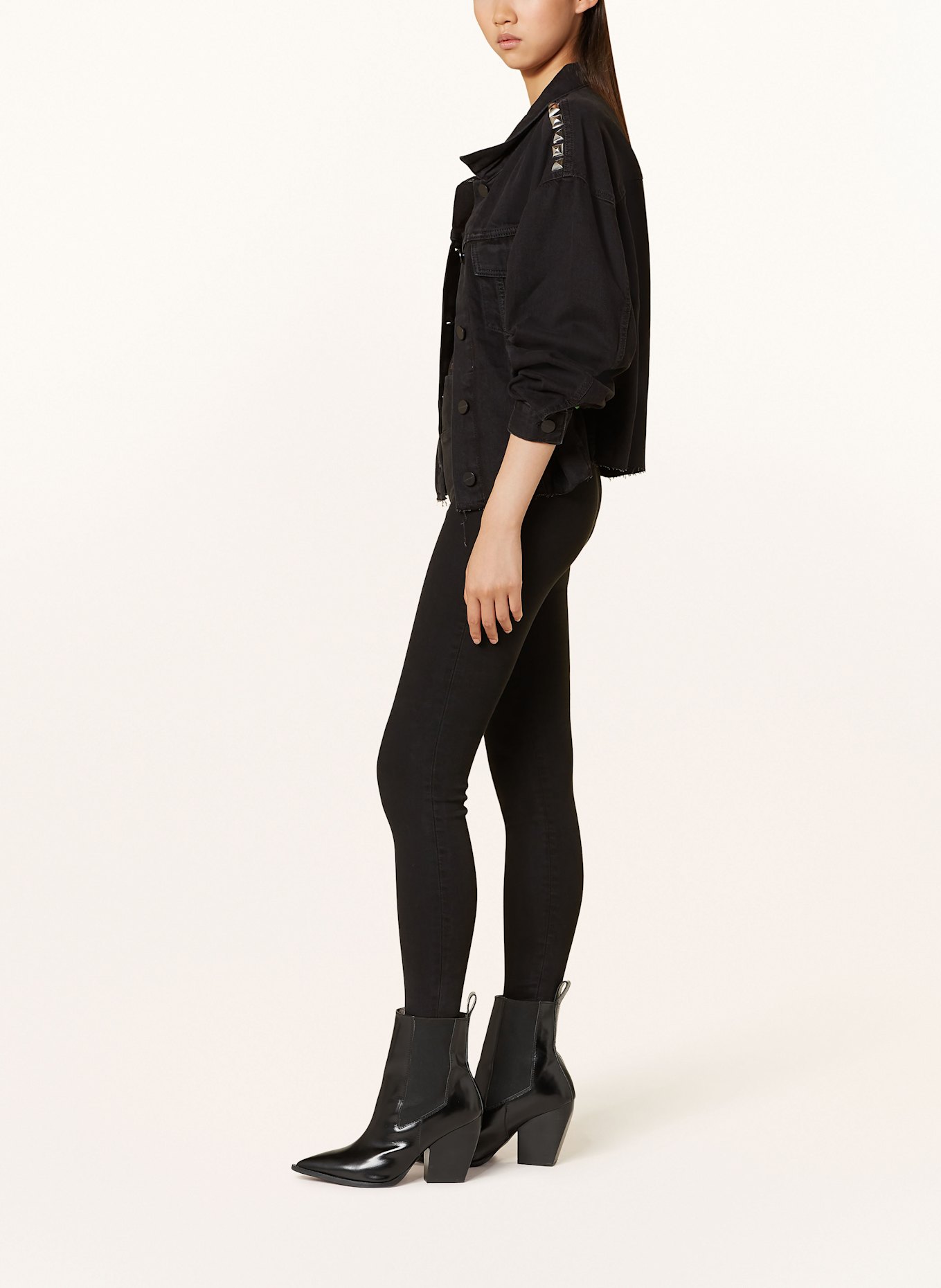 ALLSAINTS Skinny Jeans CORA, Farbe: 5 BLACK (Bild 4)