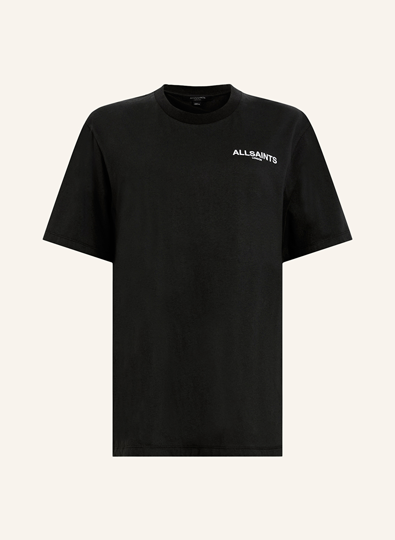 ALLSAINTS T-shirt FLEURIR, Color: BLACK/ WHITE/ PINK (Image 1)