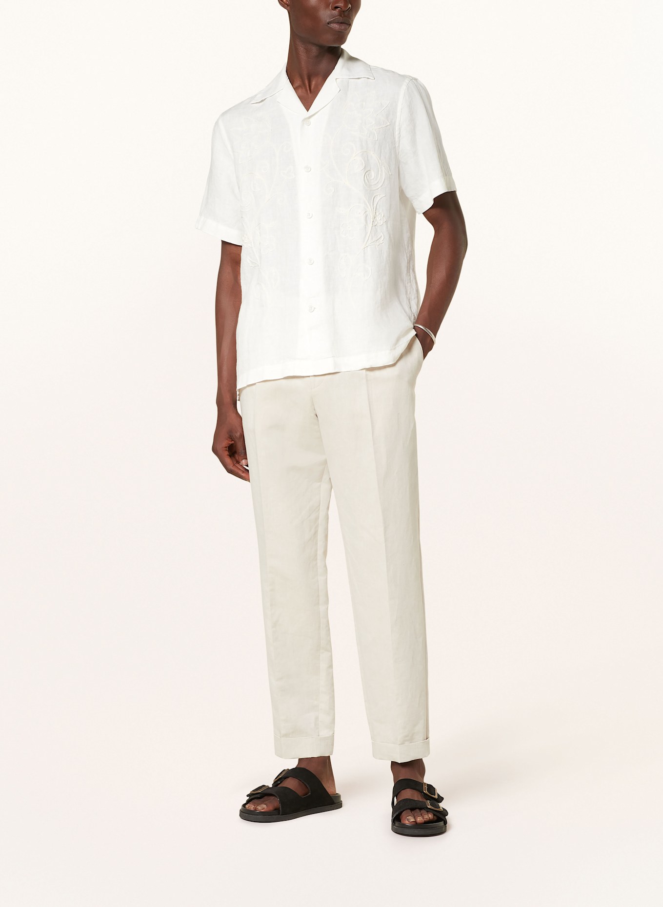 REISS Resort shirt SONNY Relaxed fit made of linen, Color: ECRU (Image 2)