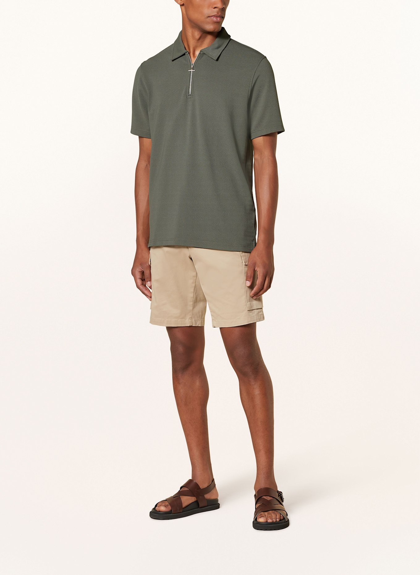 REISS Piqué-Poloshirt ALBANY, Farbe: KHAKI (Bild 2)