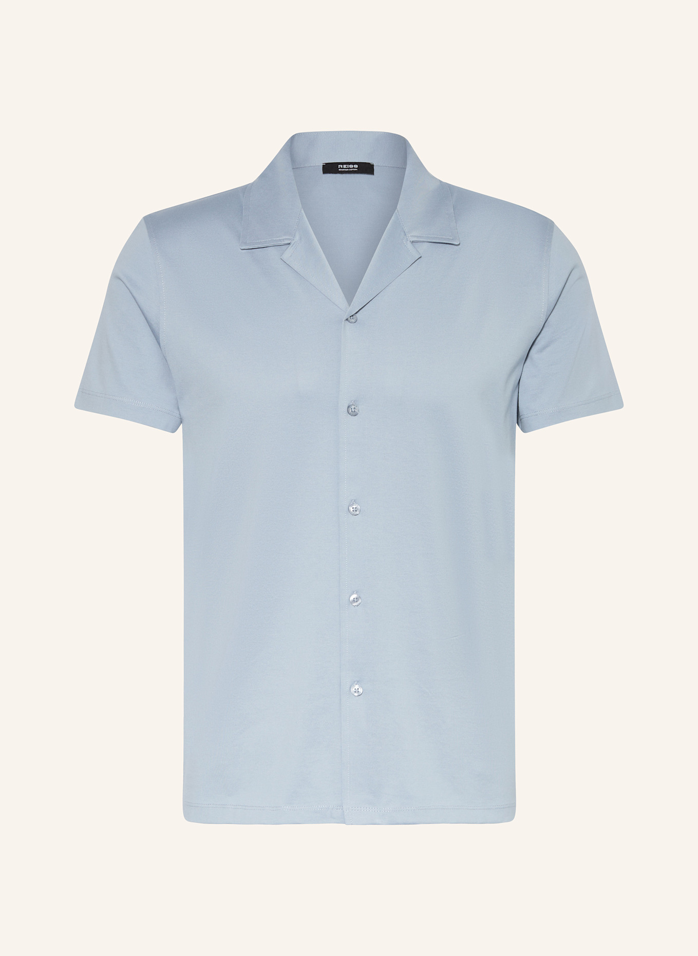 REISS Resort shirt CASPA Slim fit made of jersey, Color: LIGHT BLUE (Image 1)