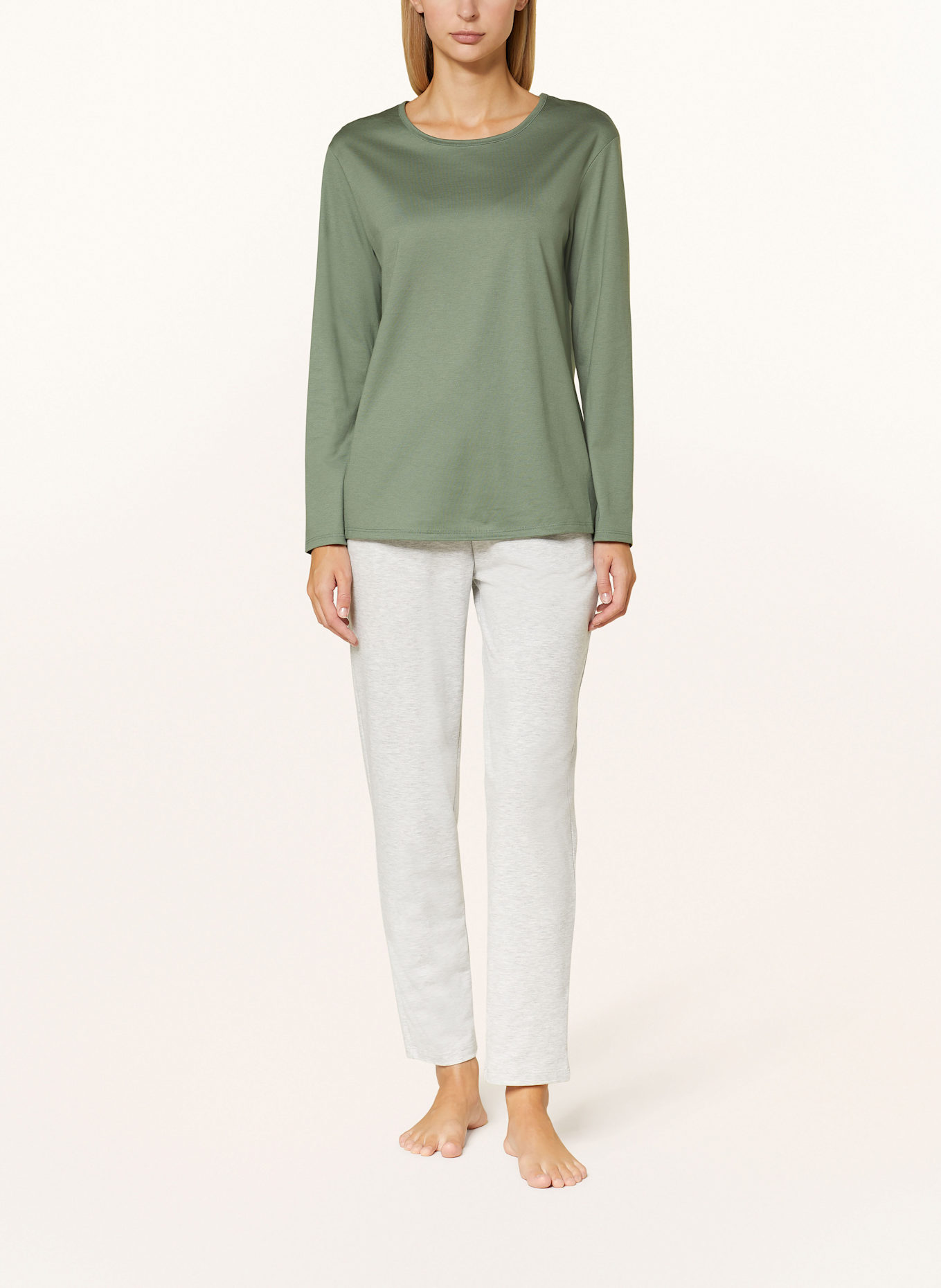 CALIDA Schlafshirt in oliv
