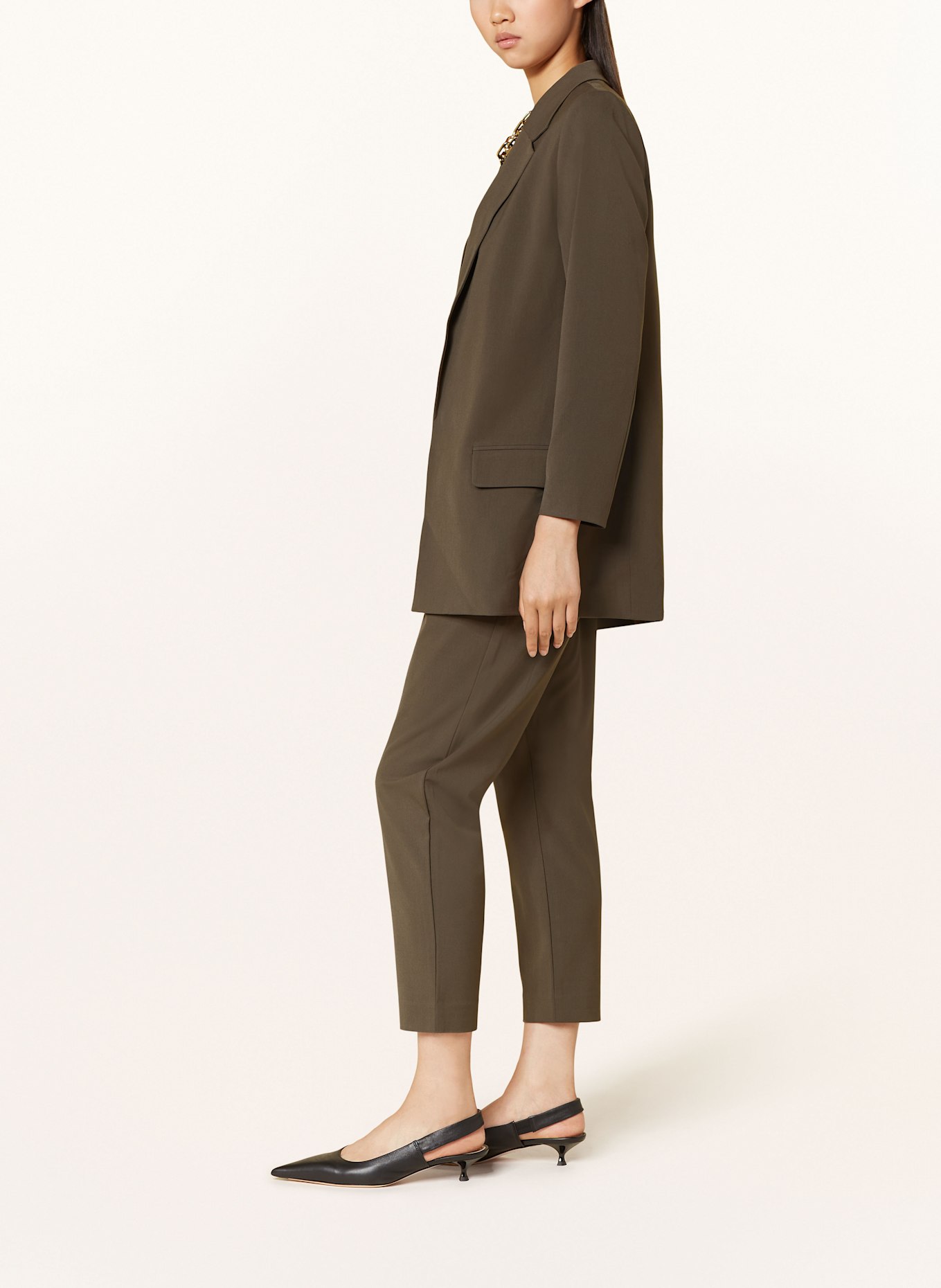 ALLSAINTS ALEIDA TRI trousers, Color: KHAKI (Image 4)