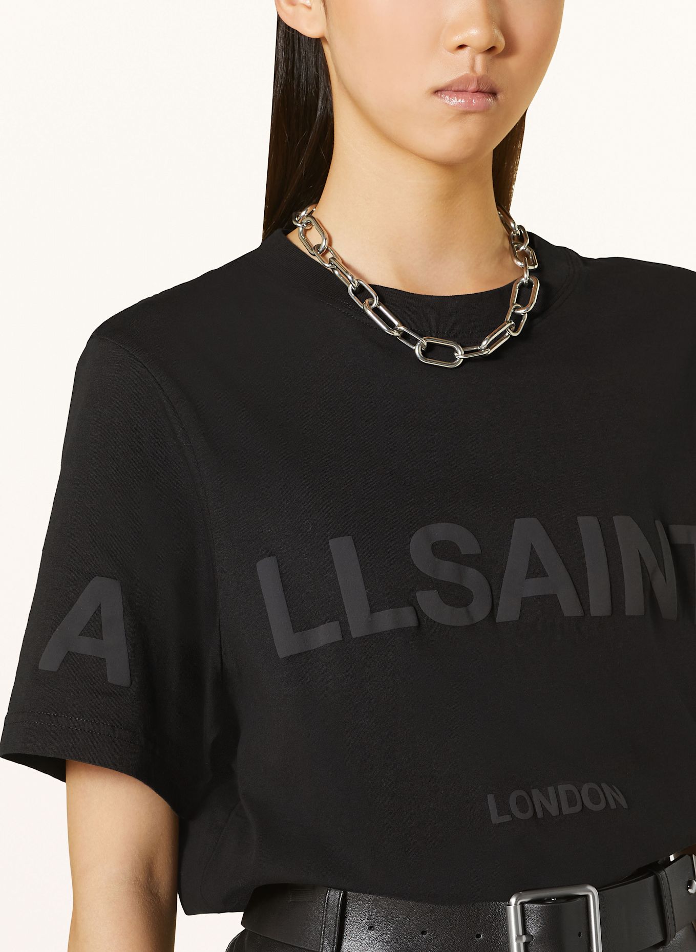 ALLSAINTS T-shirt LISA, Color: BLACK (Image 4)